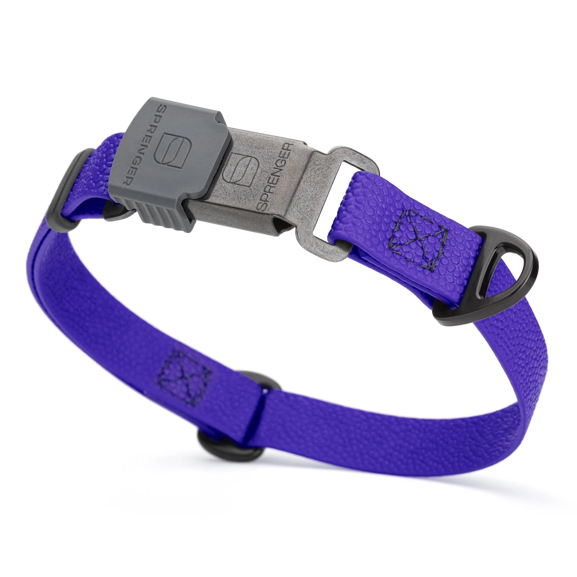 Dogline Pebble Emboss Biothane Dog Collar with Herm Sprenger Stainless Steel ClicLock Buckle - Image 12