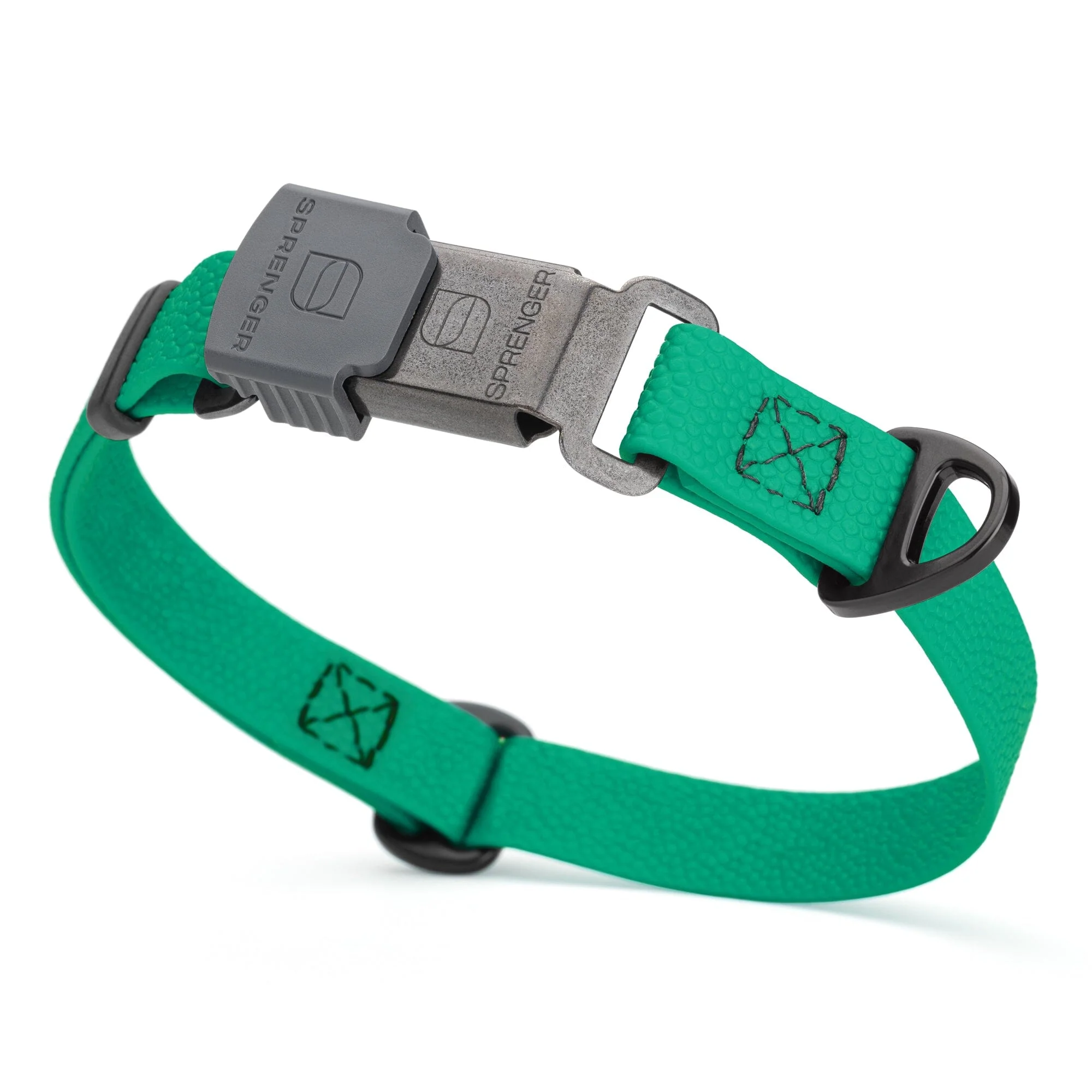 Dogline Pebble Emboss Biothane Dog Collar with Herm Sprenger Stainless Steel ClicLock Buckle - Image 13