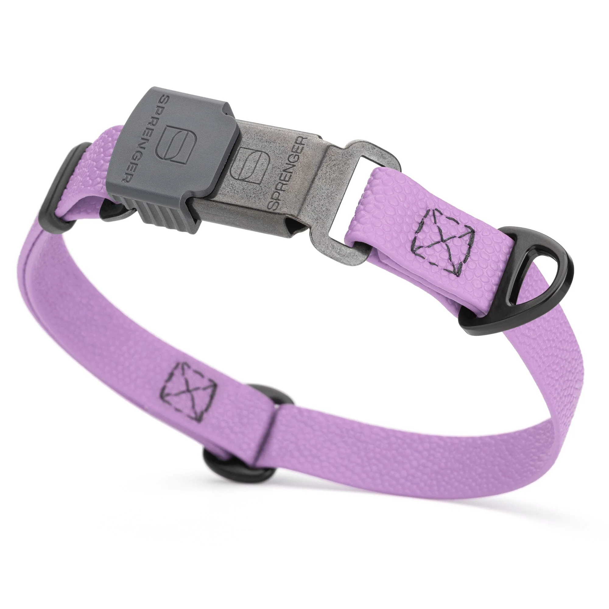 Dogline Pebble Emboss Biothane Dog Collar with Herm Sprenger Stainless Steel ClicLock Buckle - Image 18