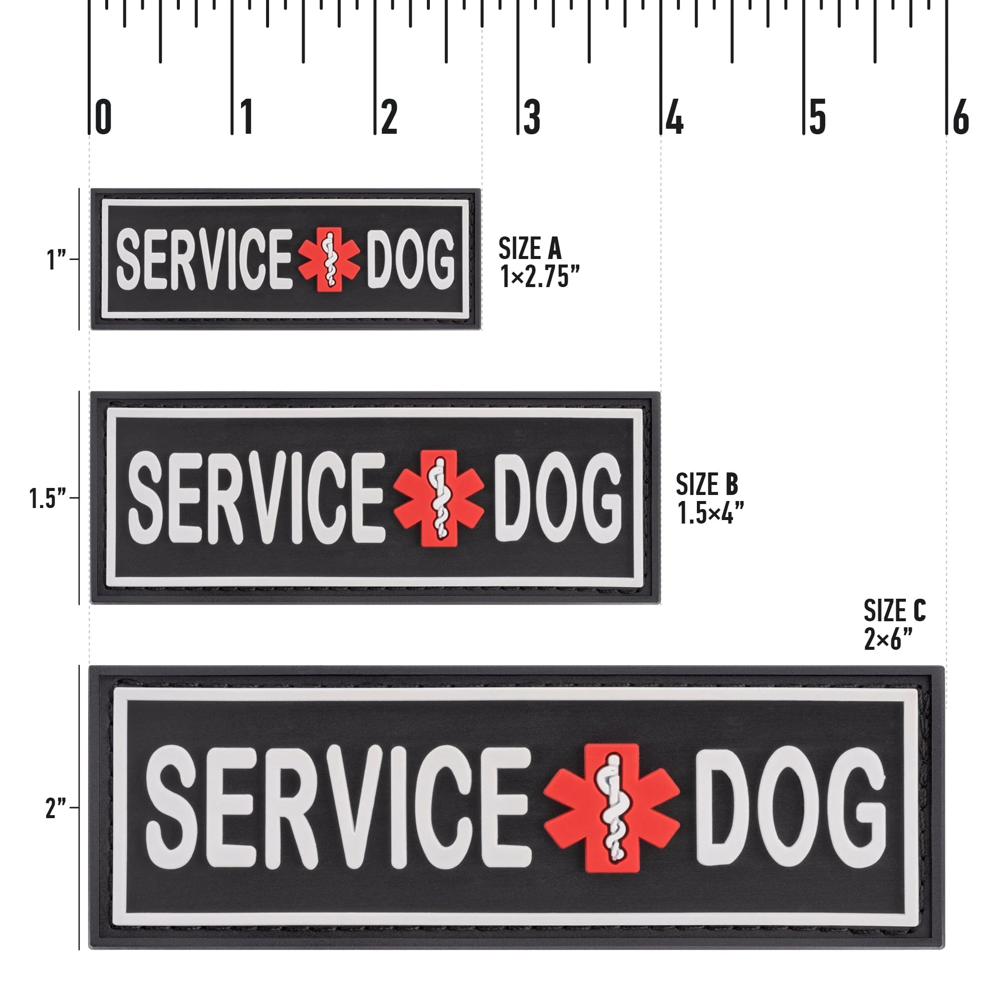 Dogline Service Dog 3D Rubber Patches - Image 8