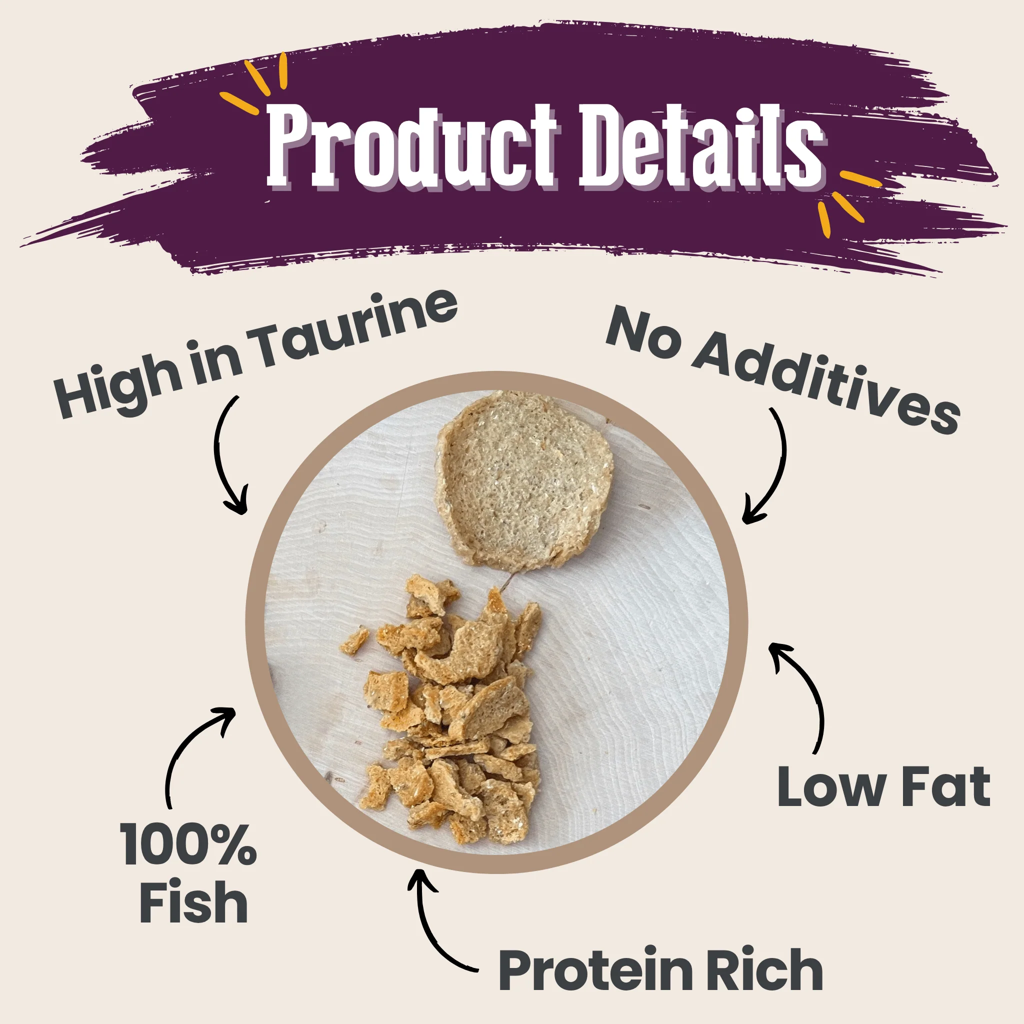 Fish Crumbles for Cats | 100% Protein Cat Treats - Image 4