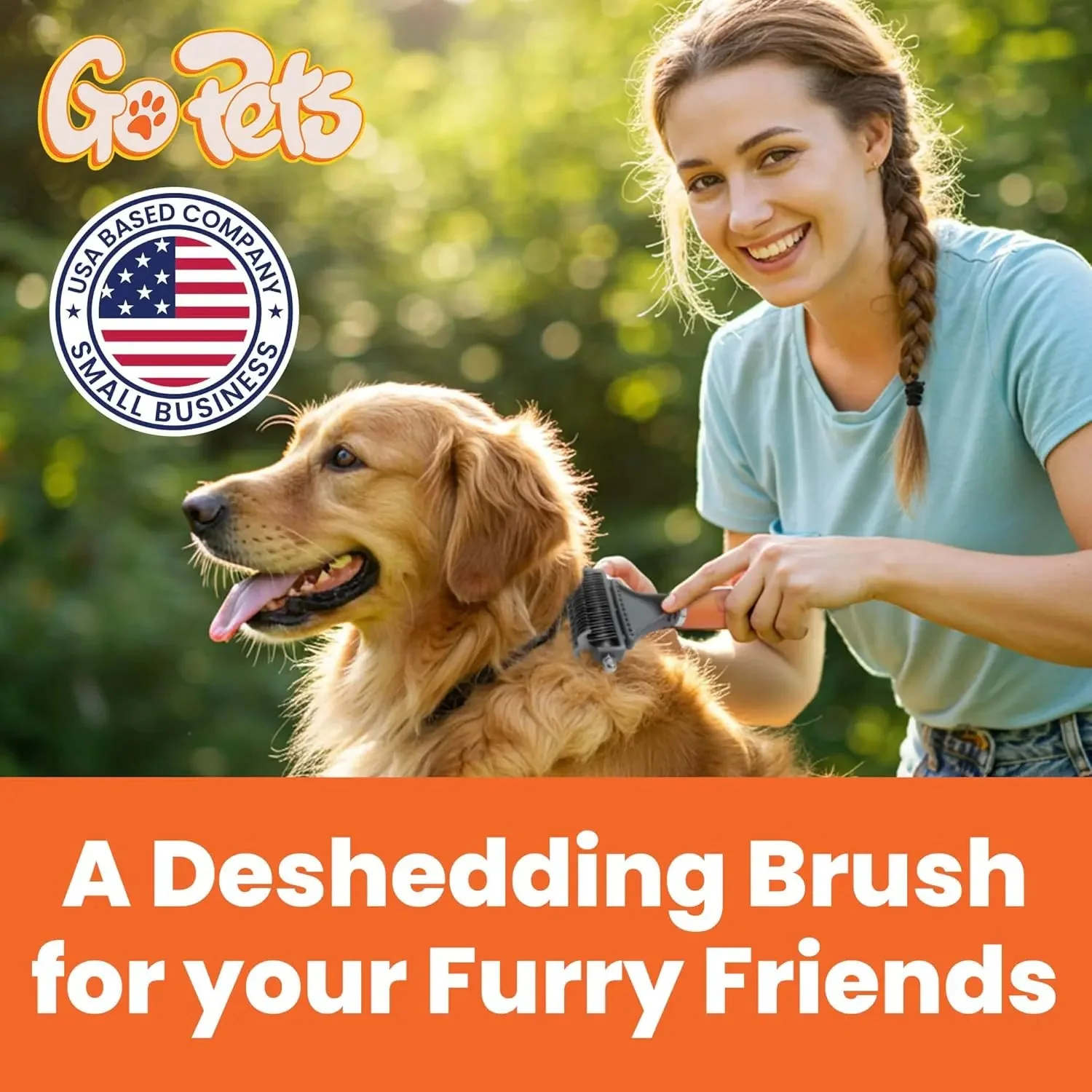 GoPets 2-in-1 Dematting & Deshedding Comb for Dogs & Cats - Image 3