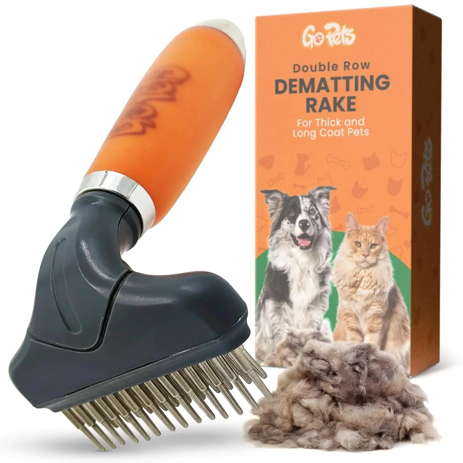 GoPets 2-in-1 Dematting & Deshedding Comb for Dogs & Cats - Image 5