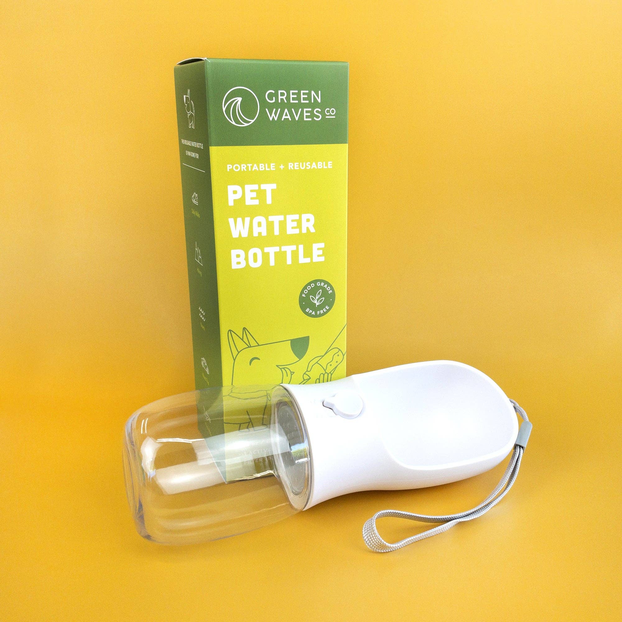 Green Waves Pet Water Bottle - Image 6