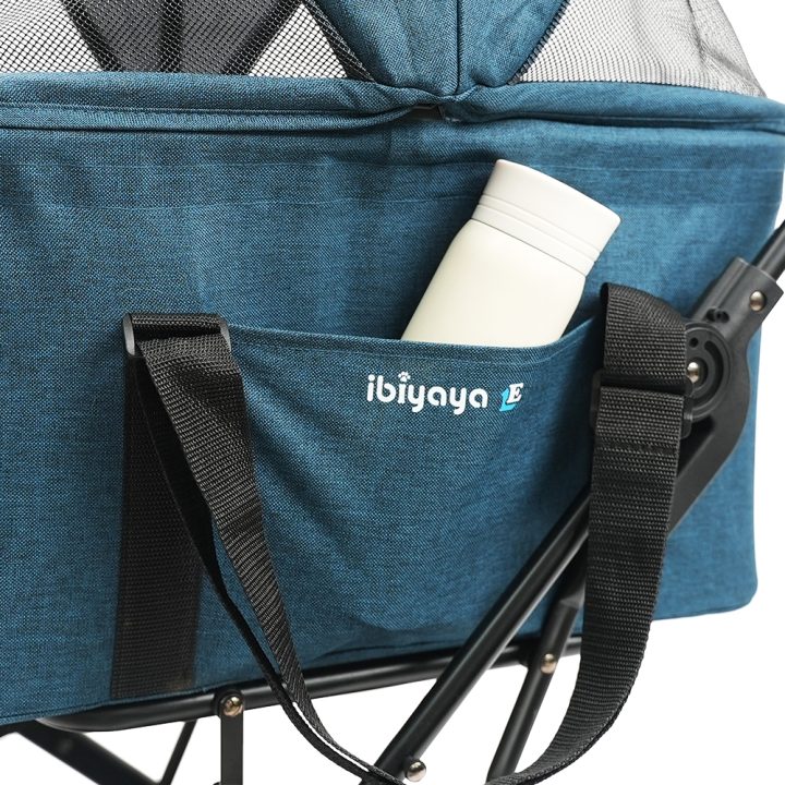 ibiyaya® Essential – Travois Tri-fold Pet Travel System XL, Pet Stroller with Detachable Carrier - Image 11