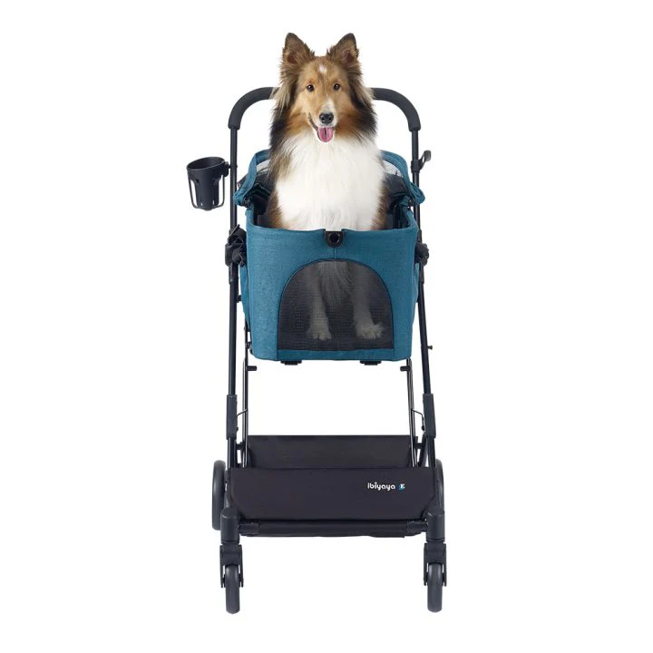 ibiyaya® Essential – Travois Tri-fold Pet Travel System XL, Pet Stroller with Detachable Carrier - Image 3