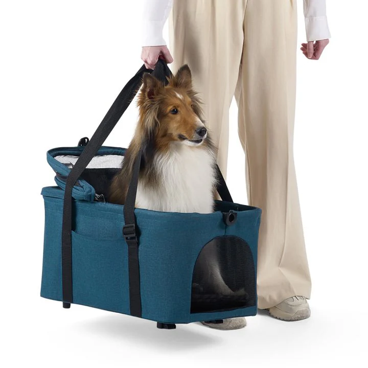 ibiyaya® Essential – Travois Tri-fold Pet Travel System XL, Pet Stroller with Detachable Carrier - Image 6