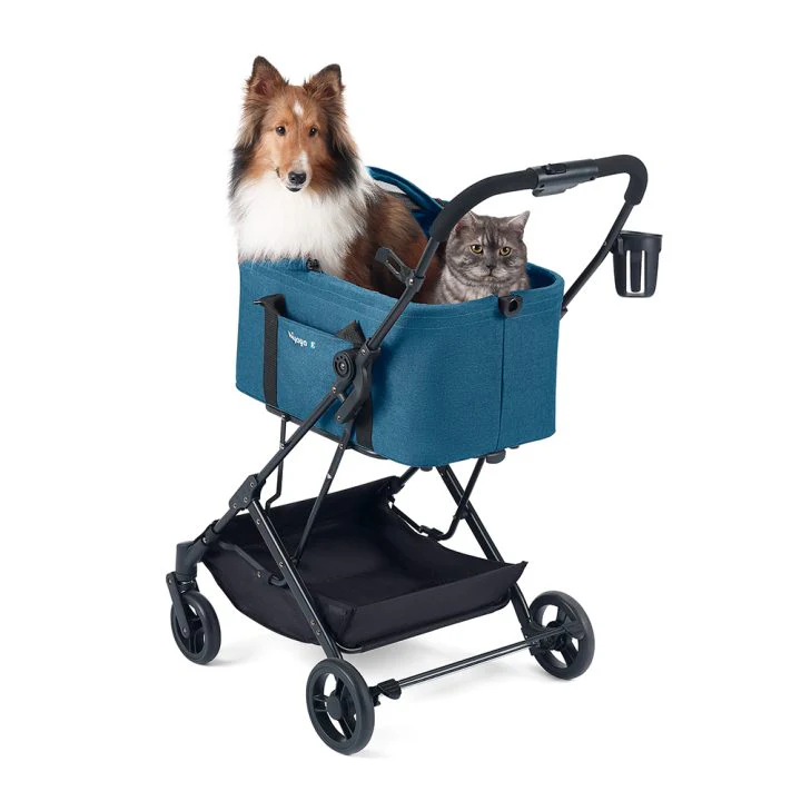 ibiyaya® Essential – Travois Tri-fold Pet Travel System XL, Pet Stroller with Detachable Carrier - Image 8
