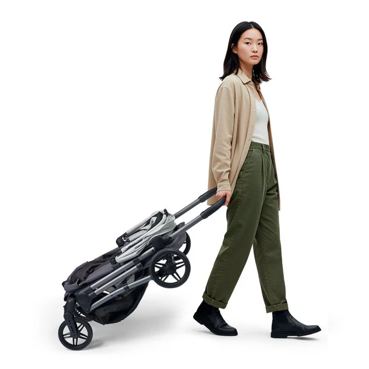 Ibiyaya Maxi Deep Carriage Pet Stroller with Puncture-Free Rubber Wheels, Lightweight and Collapsible - Image 20