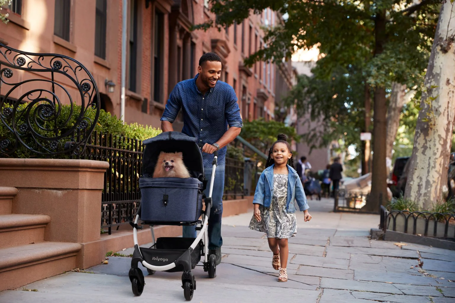Ibiyaya CLEO Travel System Pet Stroller Best Medium-Sized Dog, Cat, & Rabbit Stroller Foldable, Luxury-Designed Detachable Carrier - Image 13