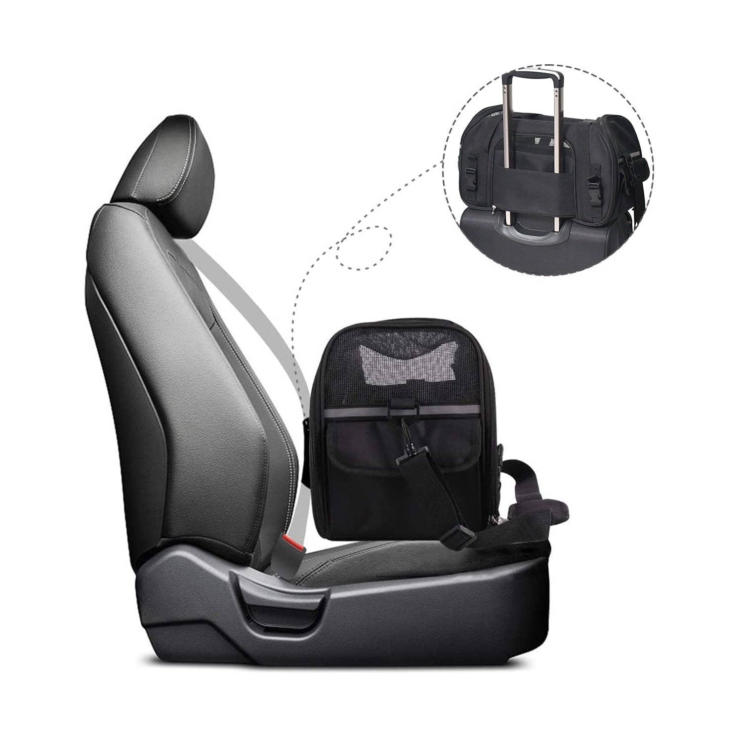 Jespet Paws Soft Sided Small Dog Carrier Comfort for Travel - Image 6