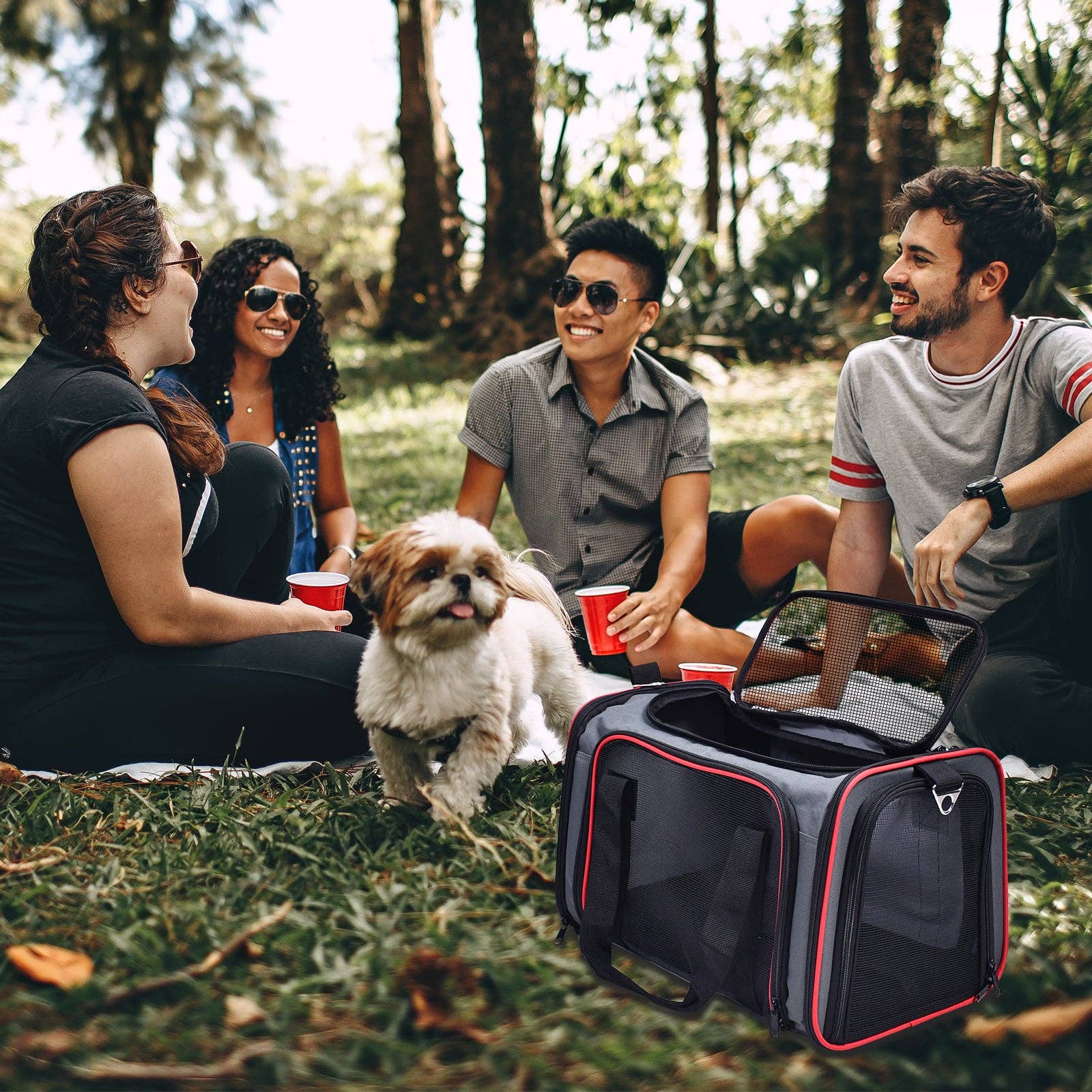 Jespet Soft-Sided Travel Small Dog & Cat Carrier - Image 8