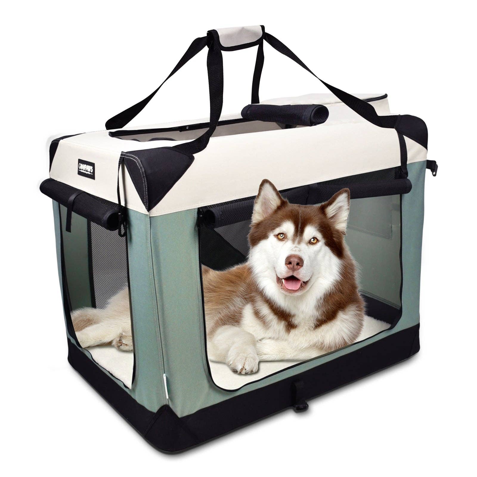 Jespet Goopaws Series Indoor & Outdoor 3-Door Collapsible Soft-Sided Dog, Cat & Small Pet Crate - Image 10