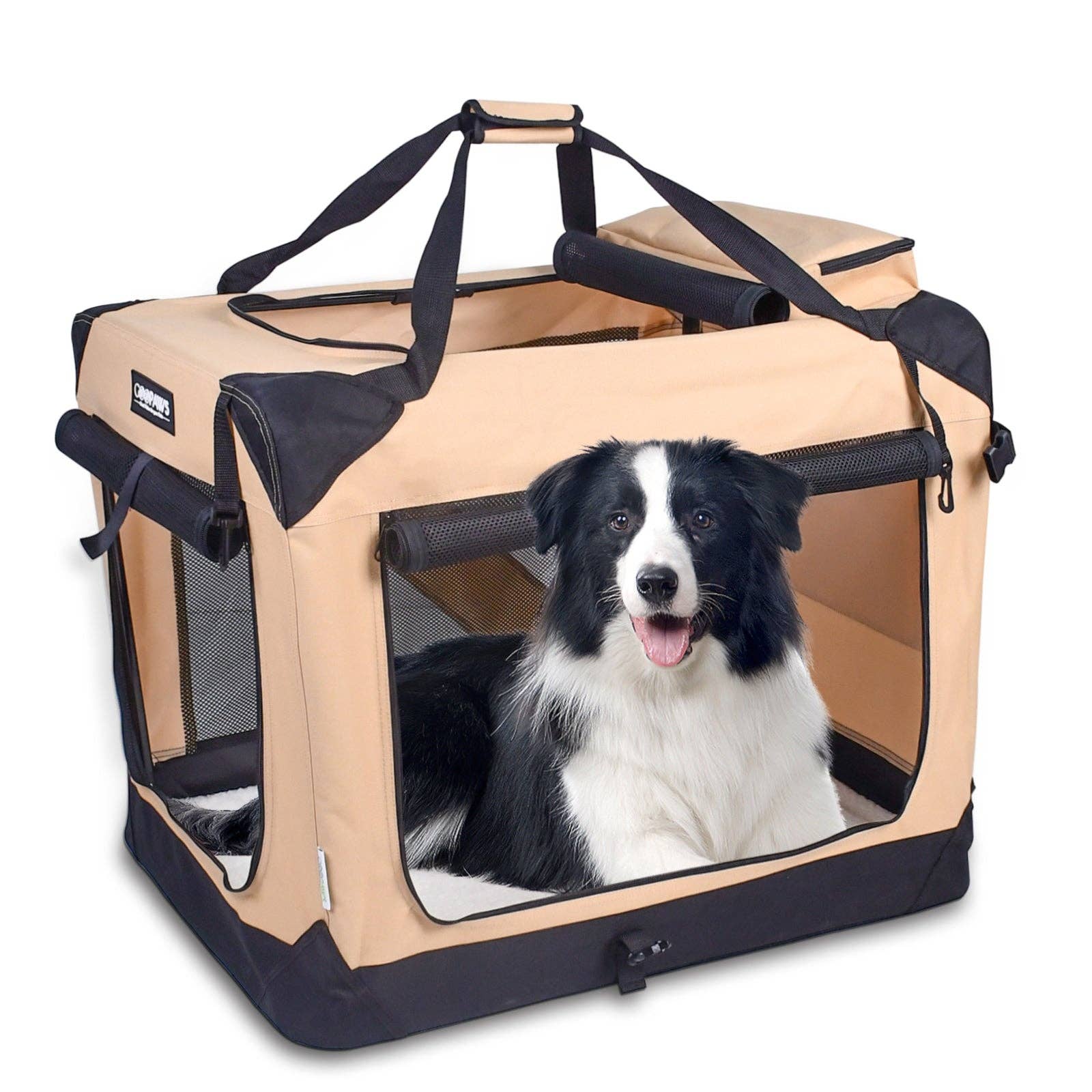 Jespet Goopaws Series Indoor & Outdoor 3-Door Collapsible Soft-Sided Dog, Cat & Small Pet Crate - Image 12