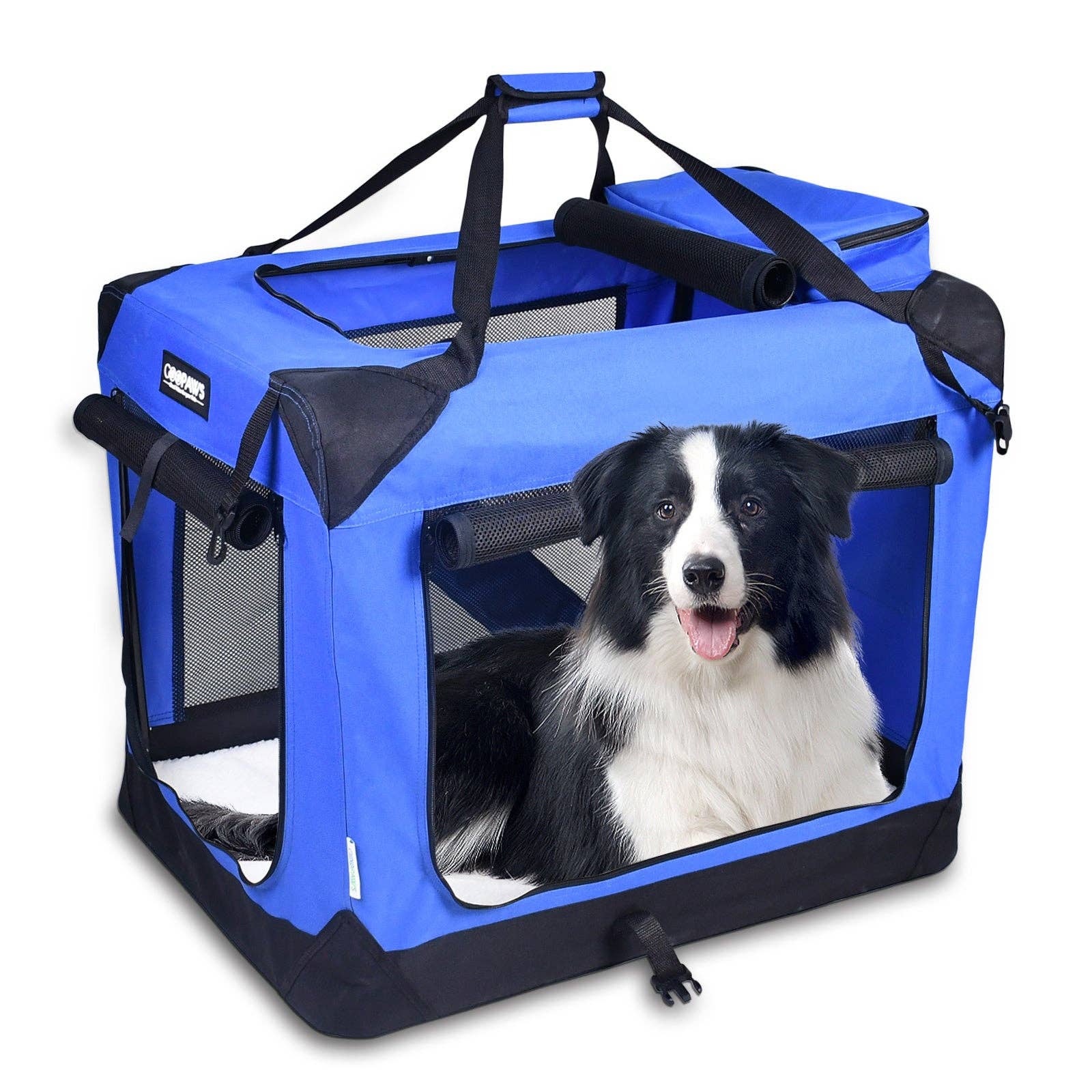 Jespet Goopaws Series Indoor & Outdoor 3-Door Collapsible Soft-Sided Dog, Cat & Small Pet Crate - Image 8