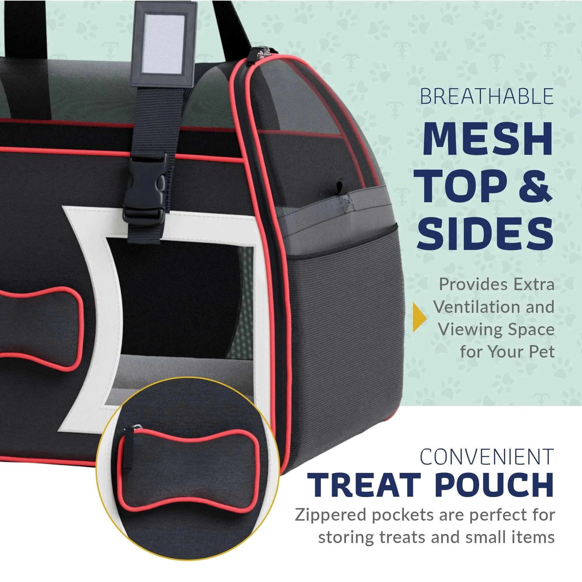 Katziela Bone Cruiser Pro Version Pet Carrier with Removable Wheels and Double Telescopic Handle - Image 8