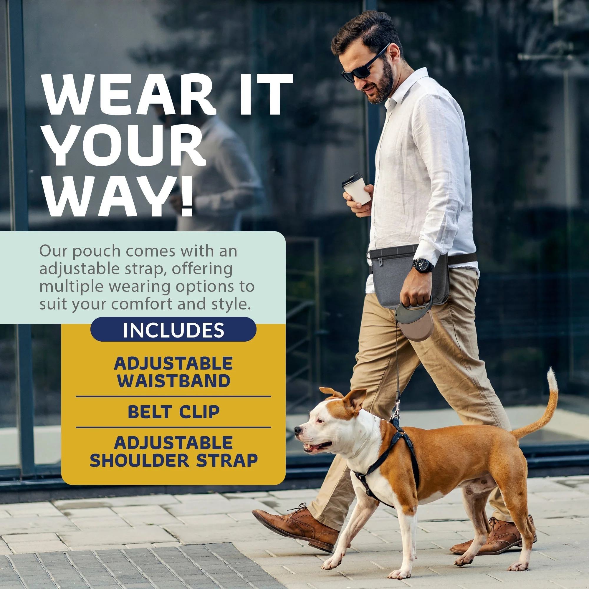 Katziela Expandable Pet Treat Pouch - Hands Free Dog Treat Pouch, Quick Access Magnet Closure - Anti Spill Dog Treat Bag - Treat Pouches for Pet Training, Adjustable Shoulder Strap & Belt Clip - Image 15