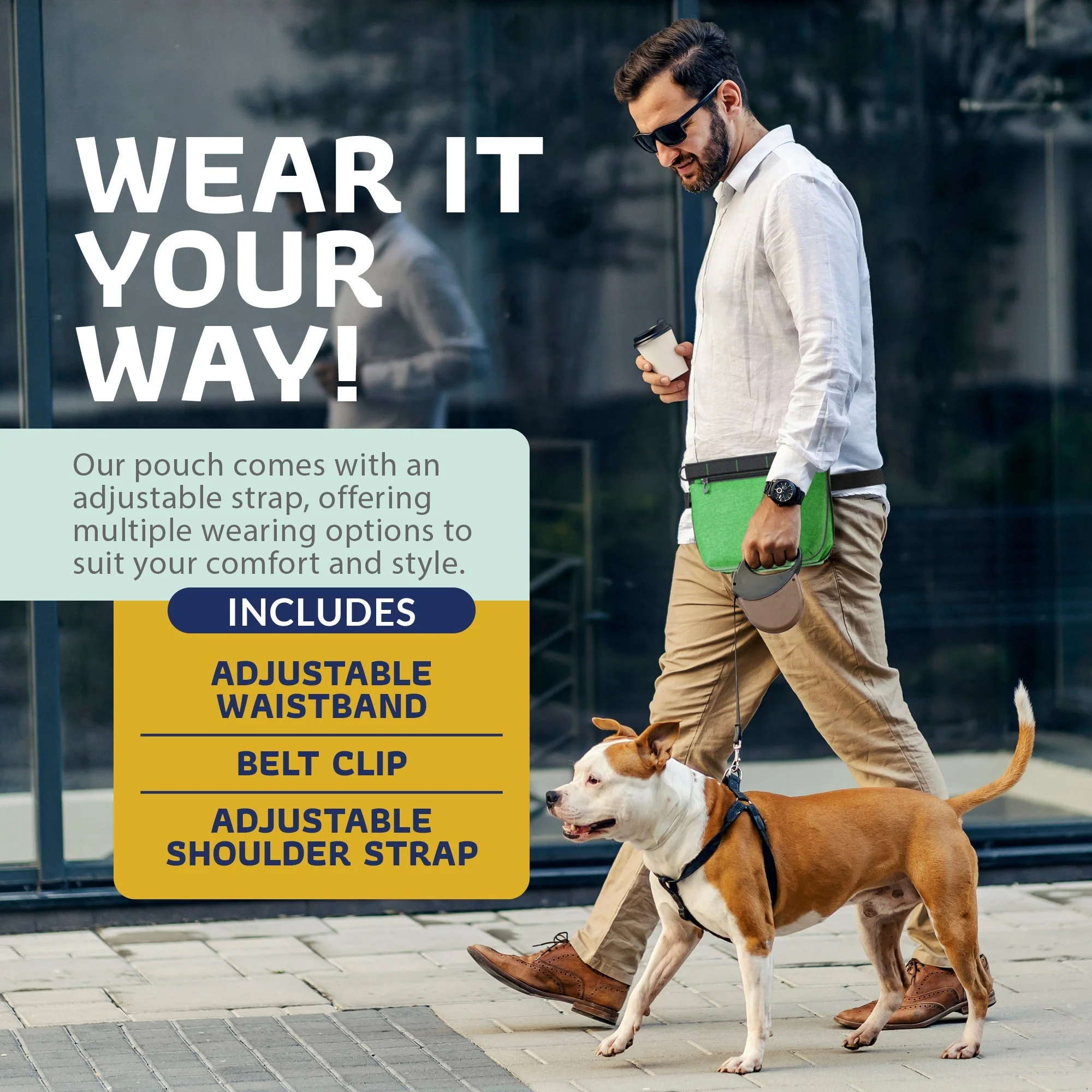 Katziela Expandable Pet Treat Pouch - Hands Free Dog Treat Pouch, Quick Access Magnet Closure - Anti Spill Dog Treat Bag - Treat Pouches for Pet Training, Adjustable Shoulder Strap & Belt Clip - Image 25