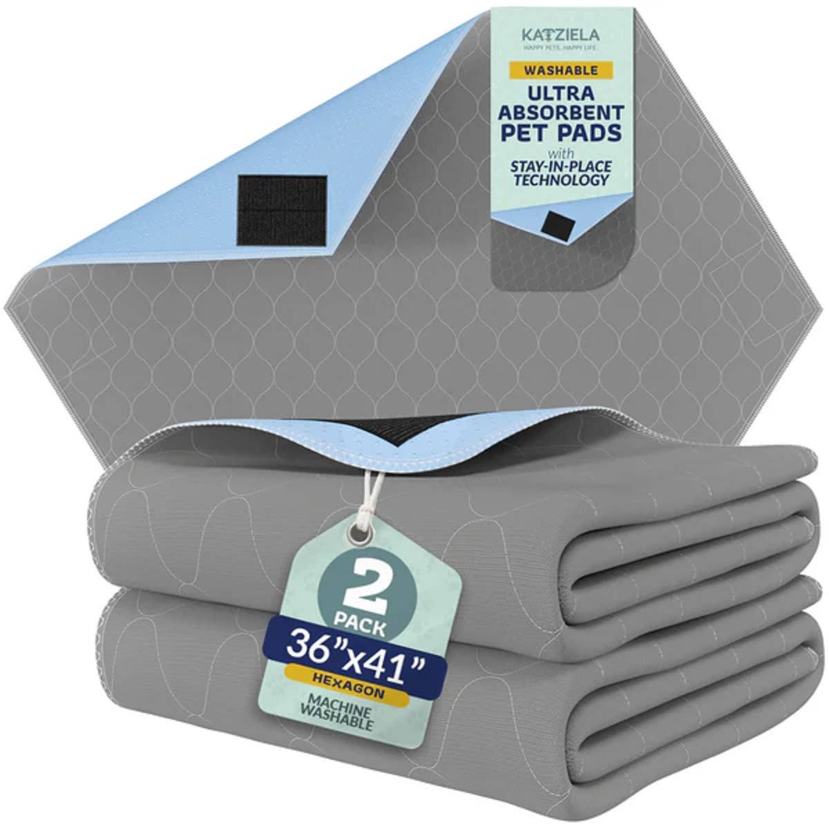 Katziela Quick-Drying Washable Waterproof Stay In Place Pee Pads - Image 12