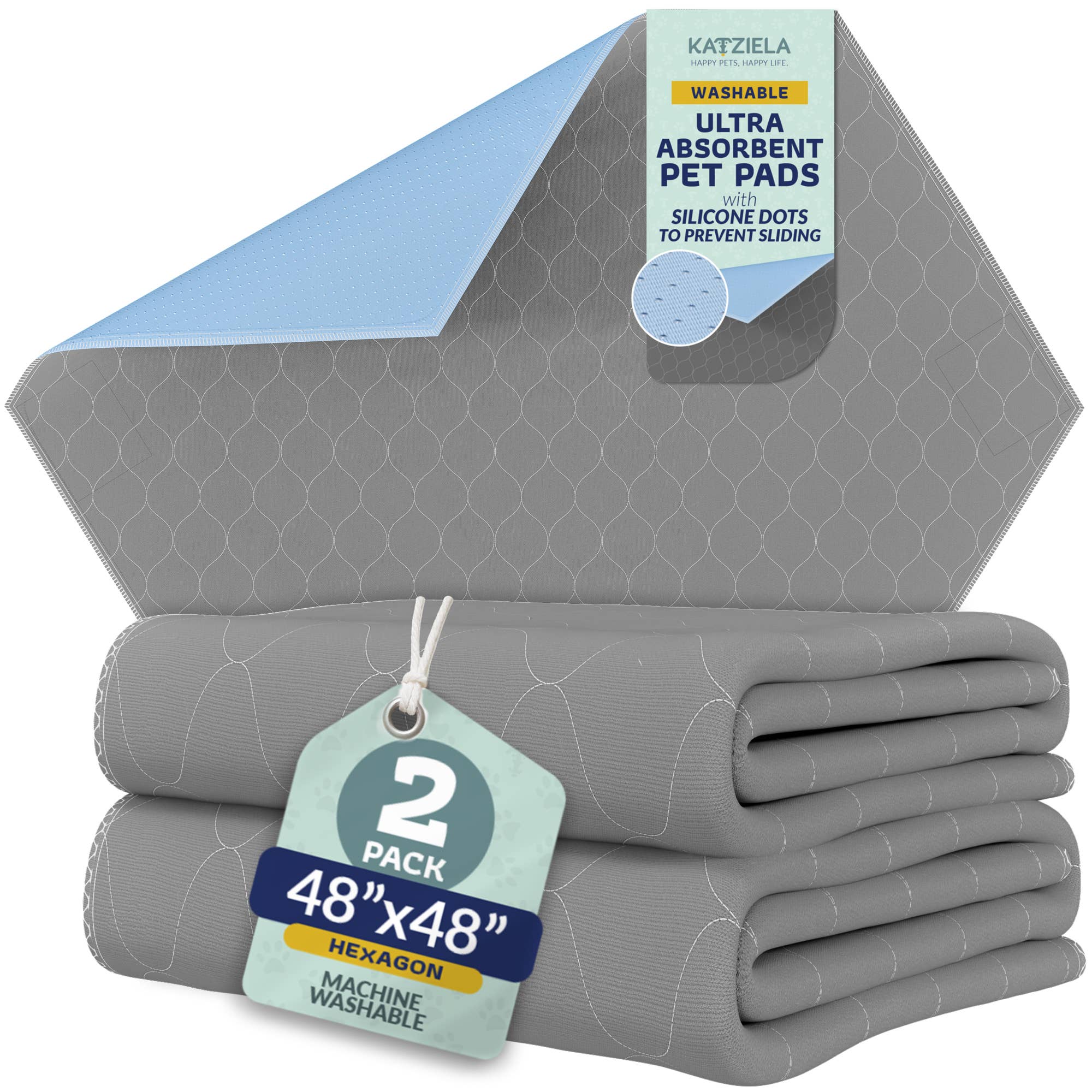 Katziela Quick-Drying Washable Waterproof Stay In Place Pee Pads - Image 13