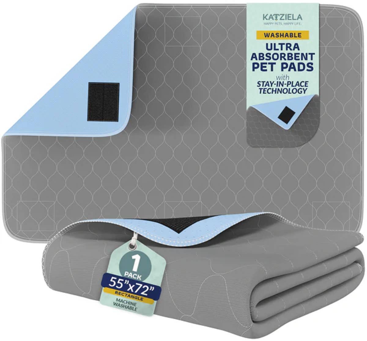 Katziela Quick-Drying Washable Waterproof Stay In Place Pee Pads - Image 6
