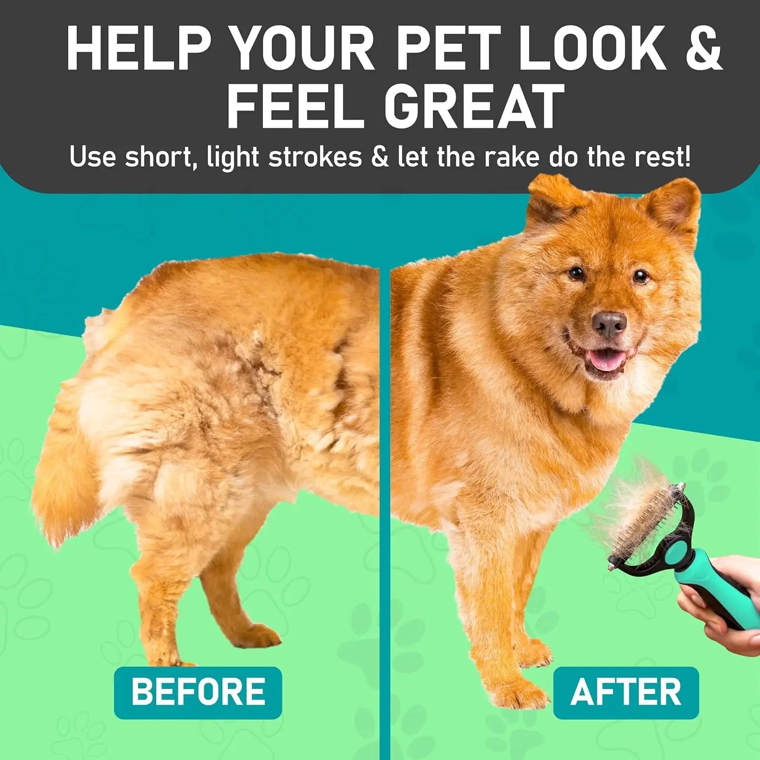 Maxpower Dual-Sided Pet Grooming Rake for Dogs & Cats – Dematting Tool - Image 10