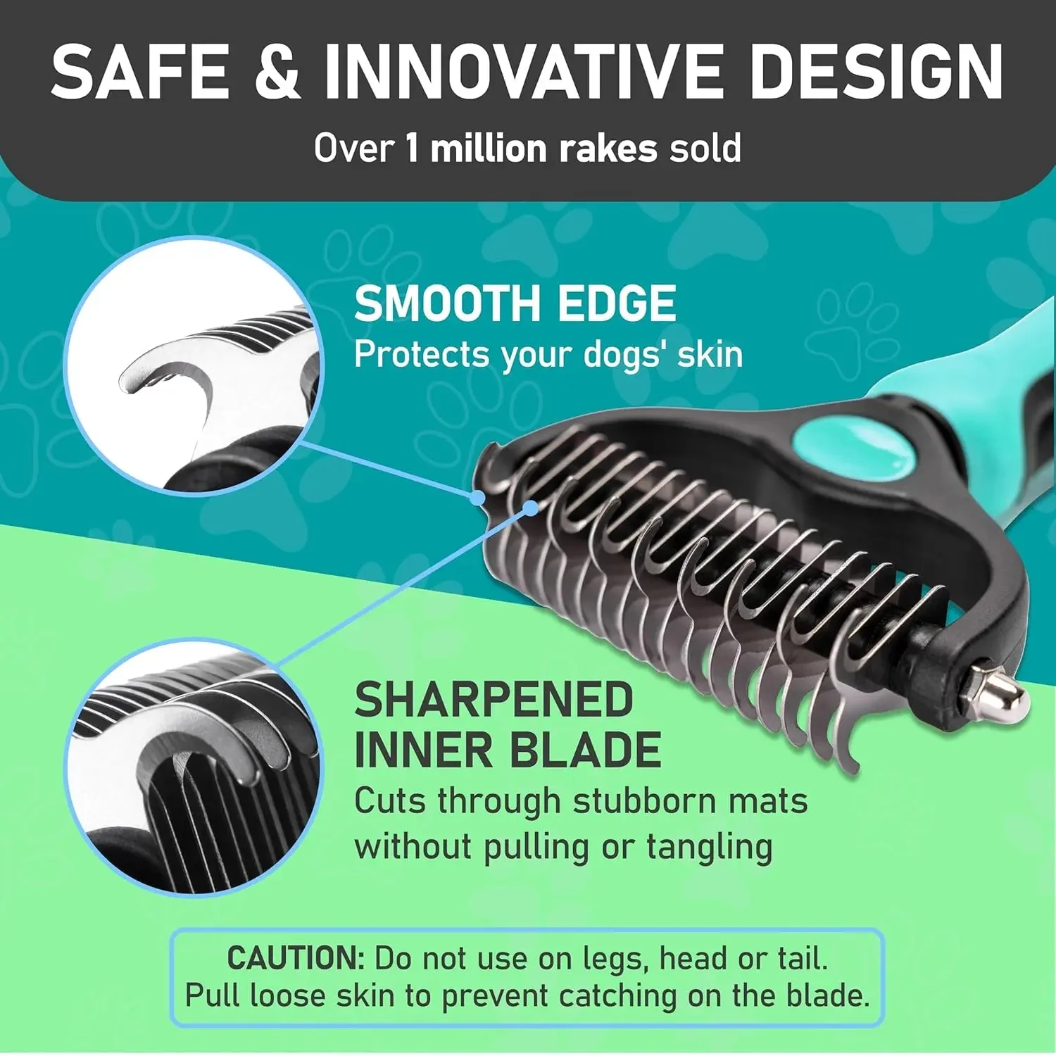 Maxpower Dual-Sided Pet Grooming Rake for Dogs & Cats – Dematting Tool - Image 8