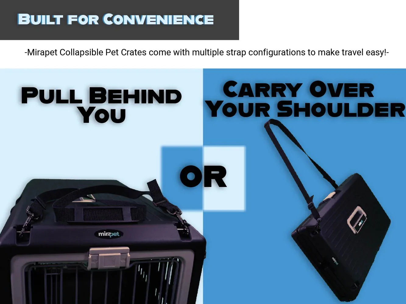 Mirapet Collapsible Hard-Sided Pet Crate – Easy Travel & Storage - Image 4