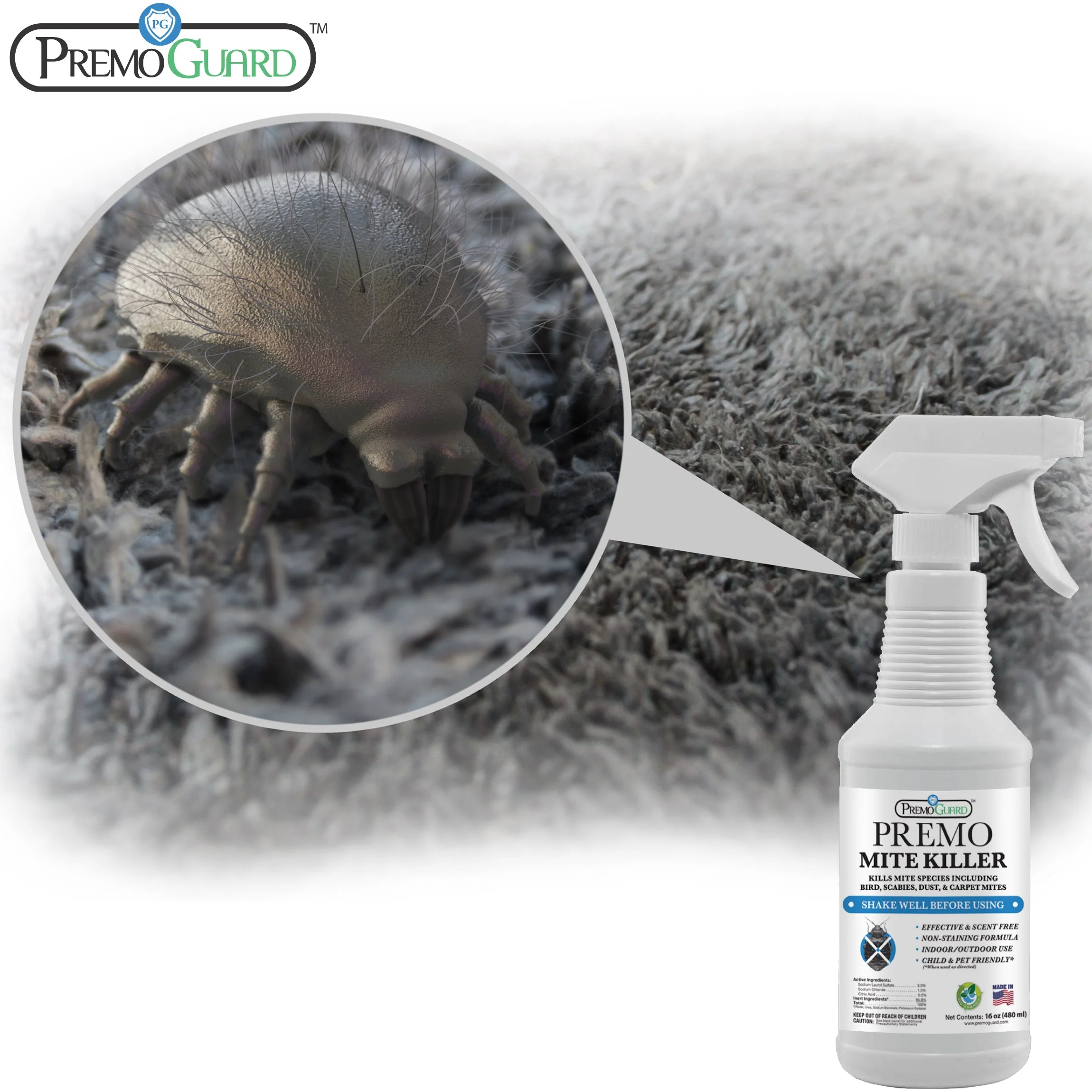 Mite Killer Spray - All Natural Non-Toxic - By Premo Guard - Image 5