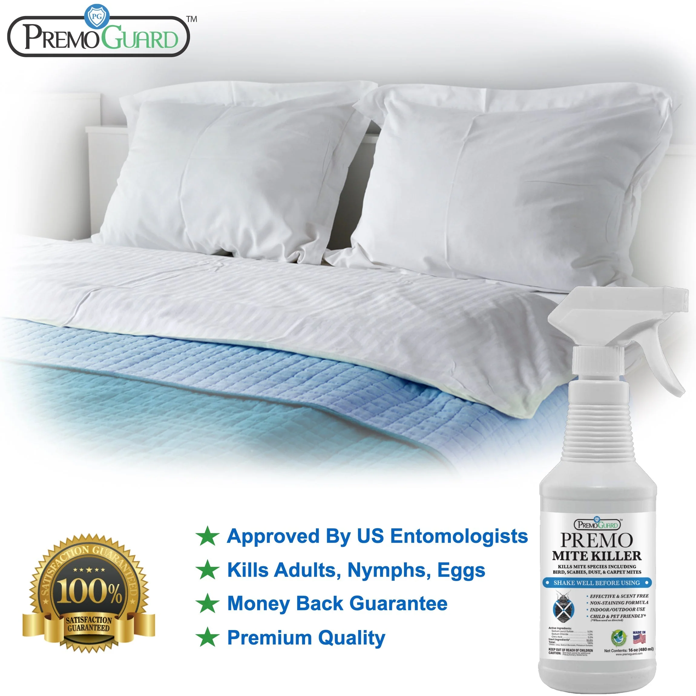Mite Killer Spray - All Natural Non-Toxic - By Premo Guard - Image 6
