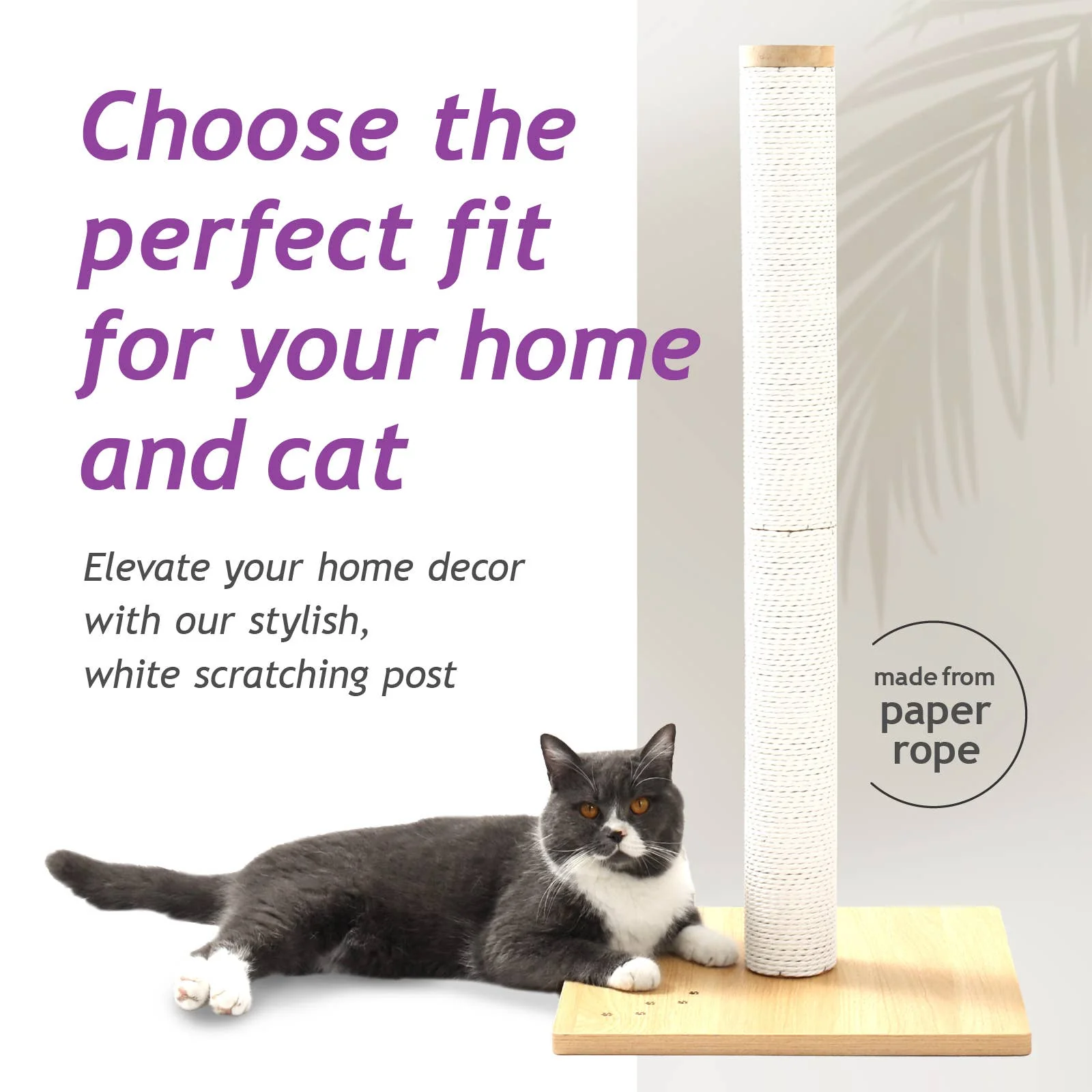 Necoichi Premium Comfort Cat Scratching Post – Sturdy, Stylish, Replaceable Pad - Image 10