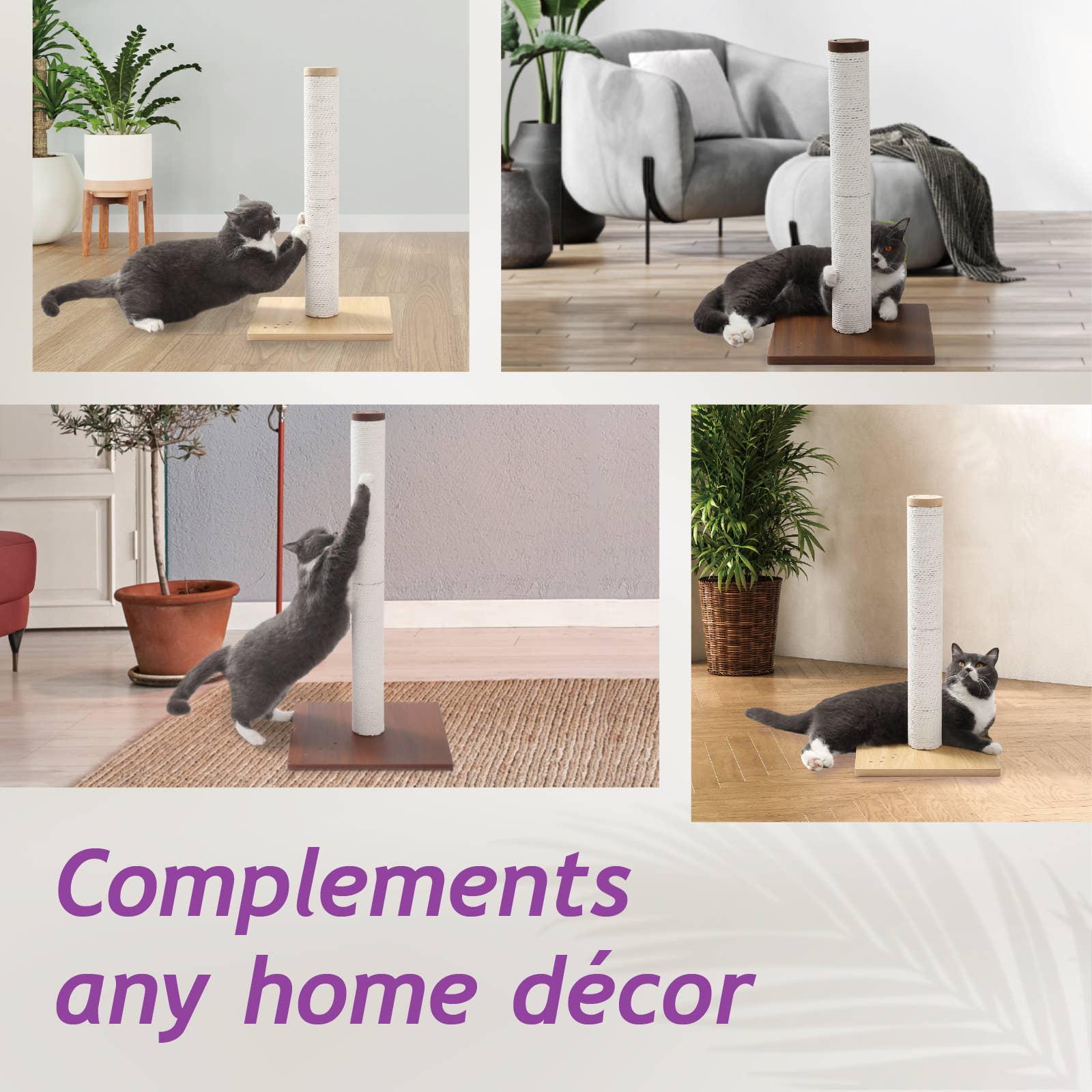 Necoichi Premium Comfort Cat Scratching Post – Sturdy, Stylish, Replaceable Pad - Image 9
