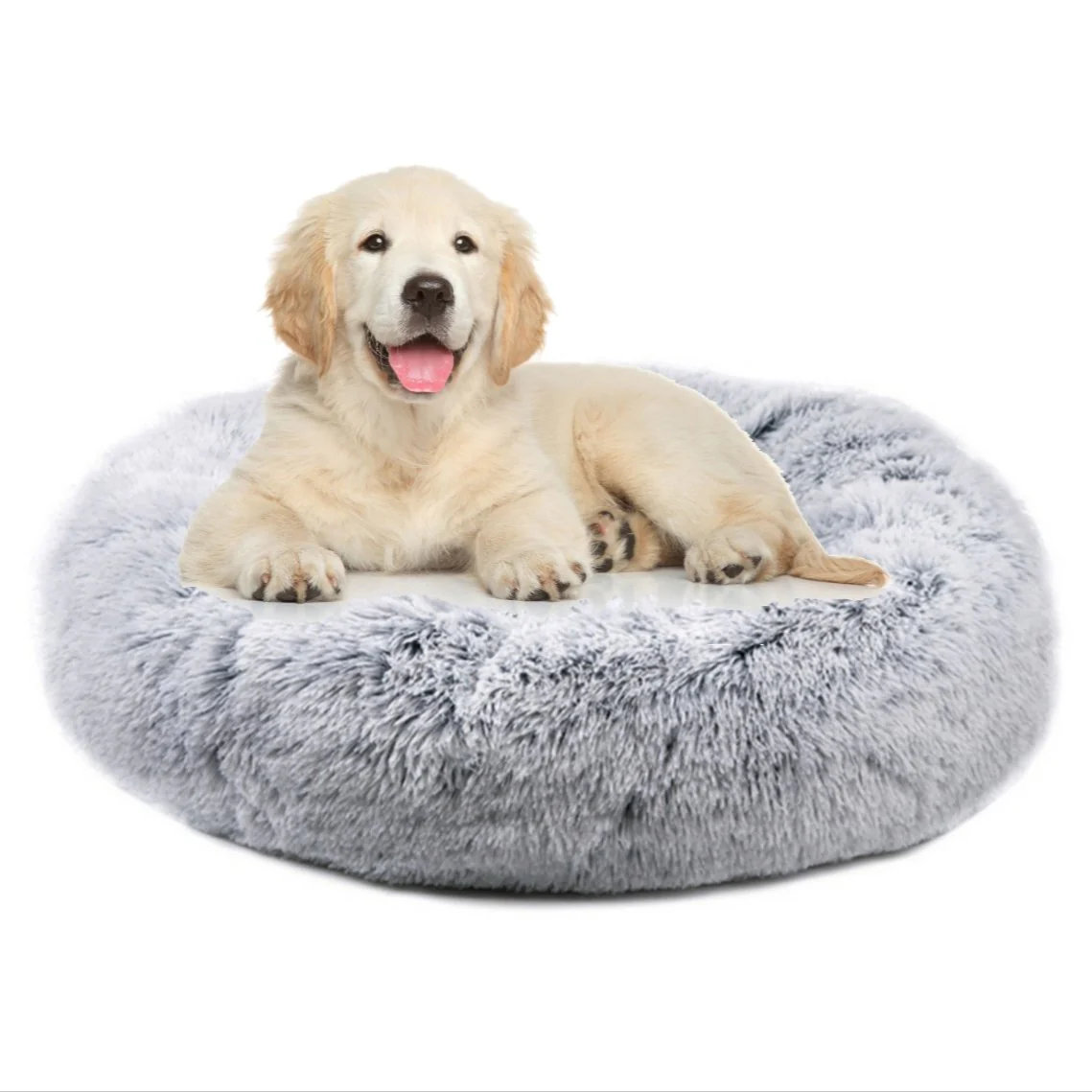 Mr. Peanut's 28" OrthoPlush® Pet Bed - Snowflake White Two Tone - Image 22