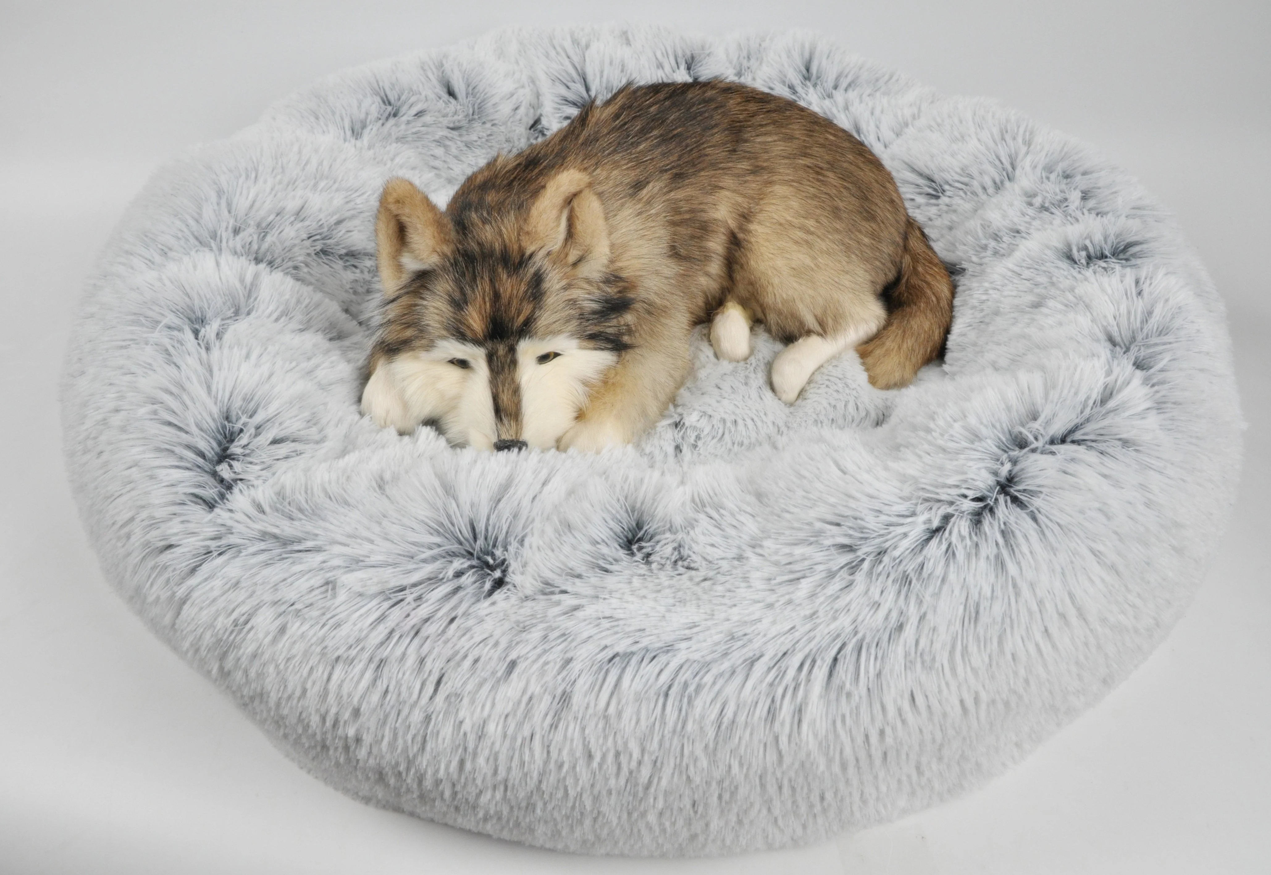 Mr. Peanut's 28" OrthoPlush® Pet Bed - Snowflake White Two Tone - Image 27