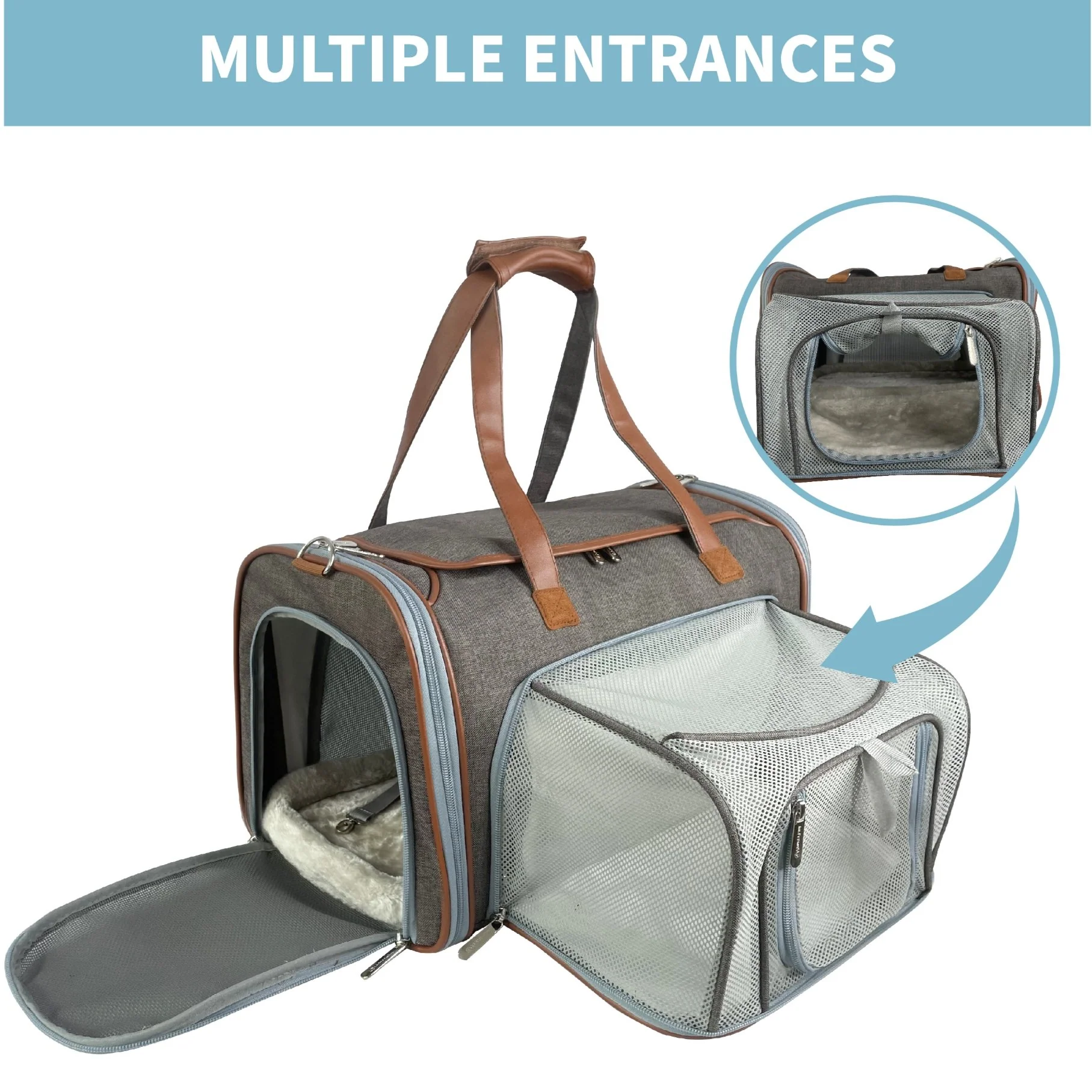 Mr. Peanut's Gold Series Big Apple XL Expandable Pet Carrier V3.0 - Image 7