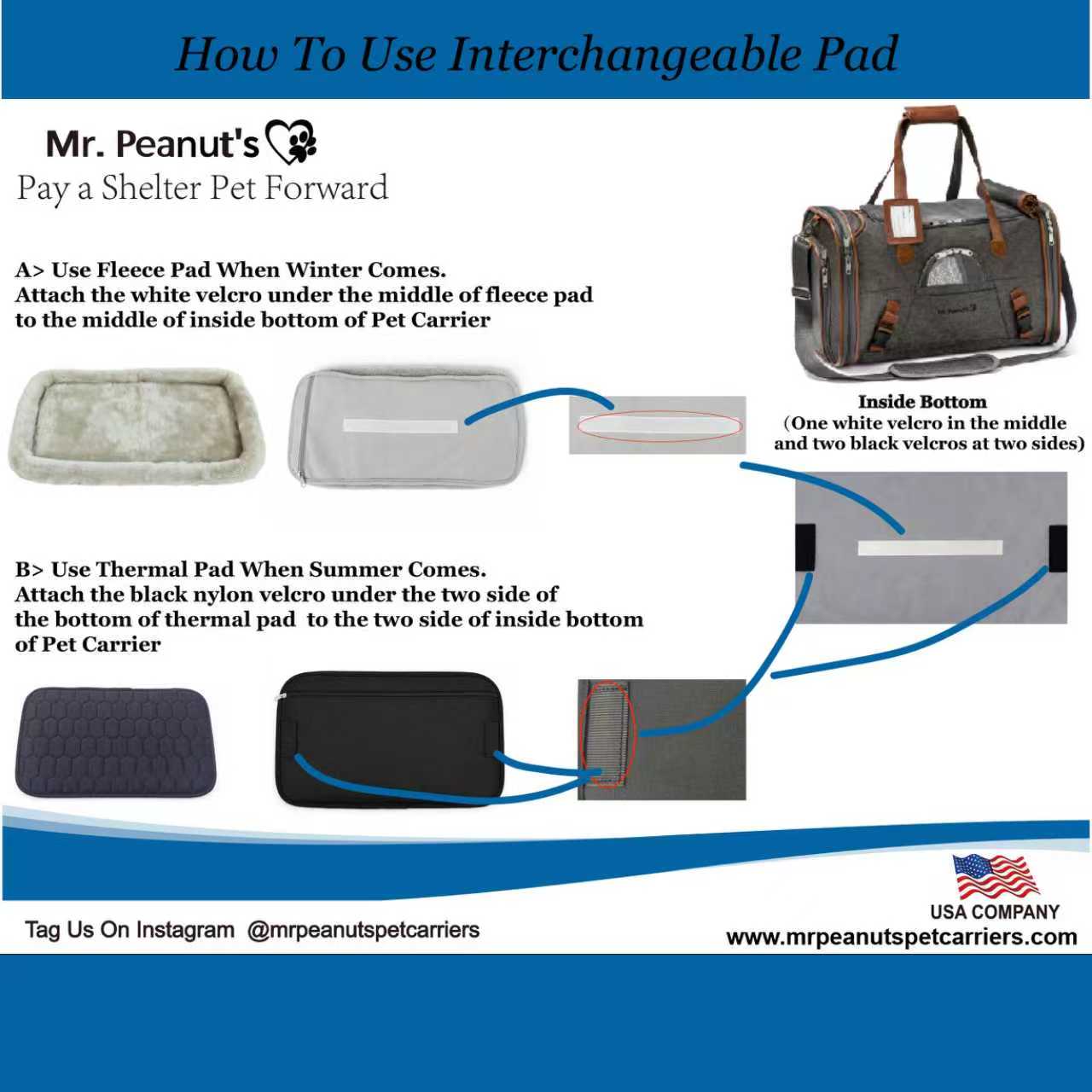Mr. Peanut's Gold Series Standard Size Airline Compliant Pet Carrier V3.0 - Image 6