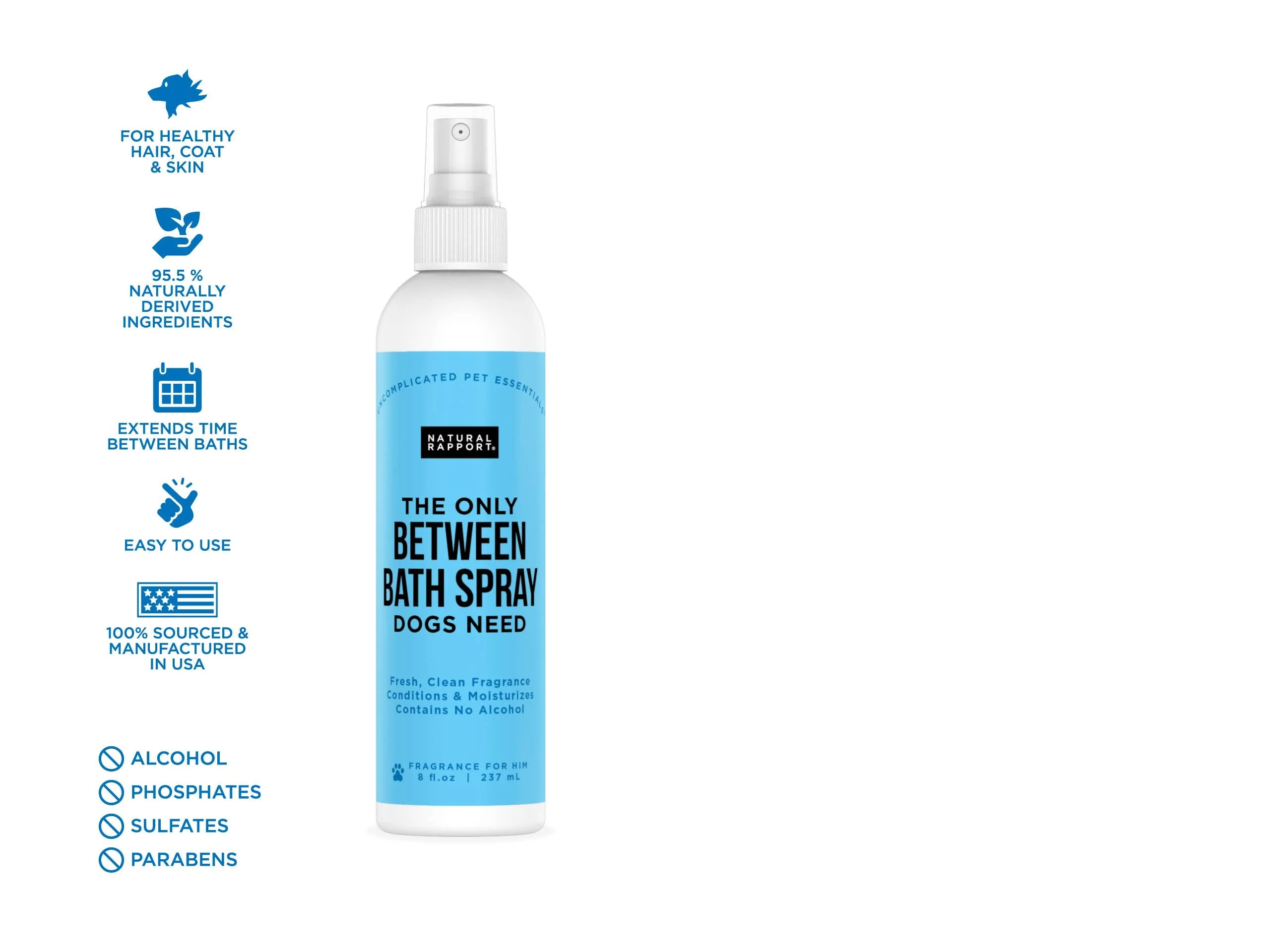Natural Rapport - The Only Between Bath Spray Dogs Need - Amber & Sandalwood - Image 3