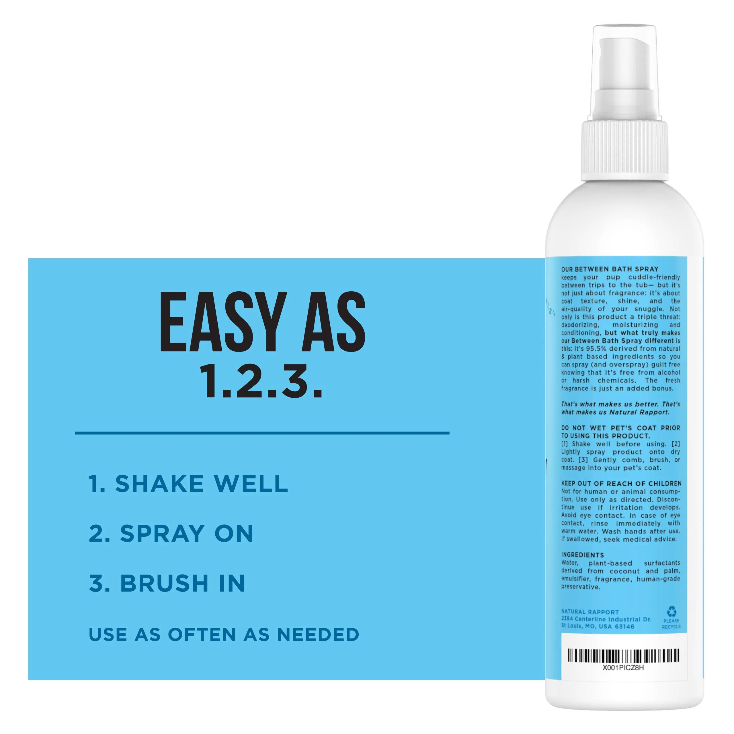 Natural Rapport - The Only Between Bath Spray Dogs Need - Amber & Sandalwood - Image 5