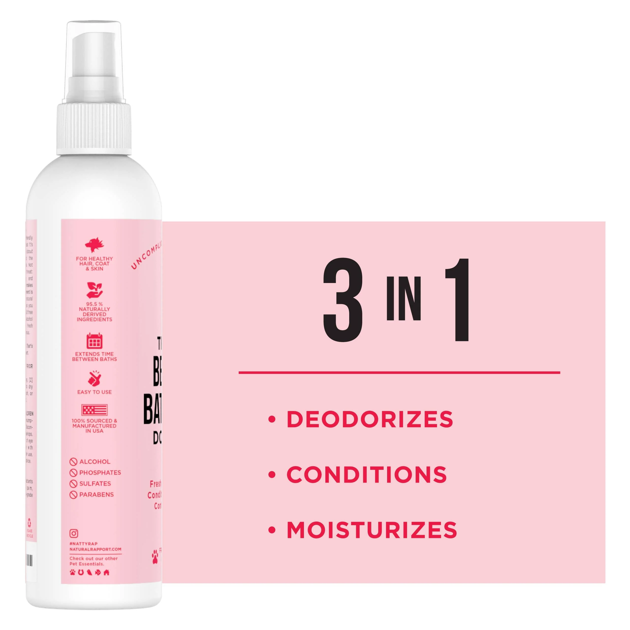 Natural Rapport - The Only Between Bath Spray Dogs Need - Floral & Coconut - Image 4