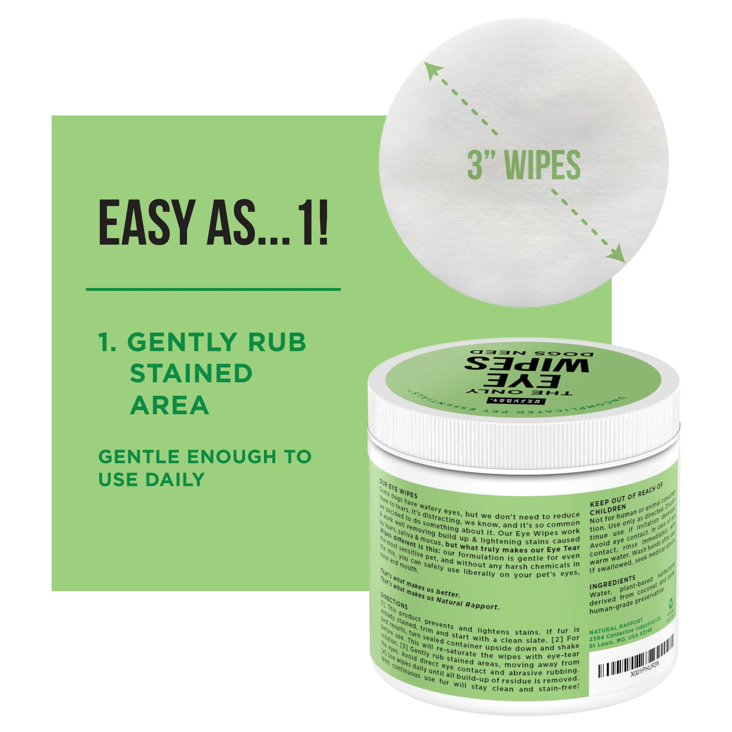 Natural Rapport - The Only Eye Wipes Dogs Need - Image 4