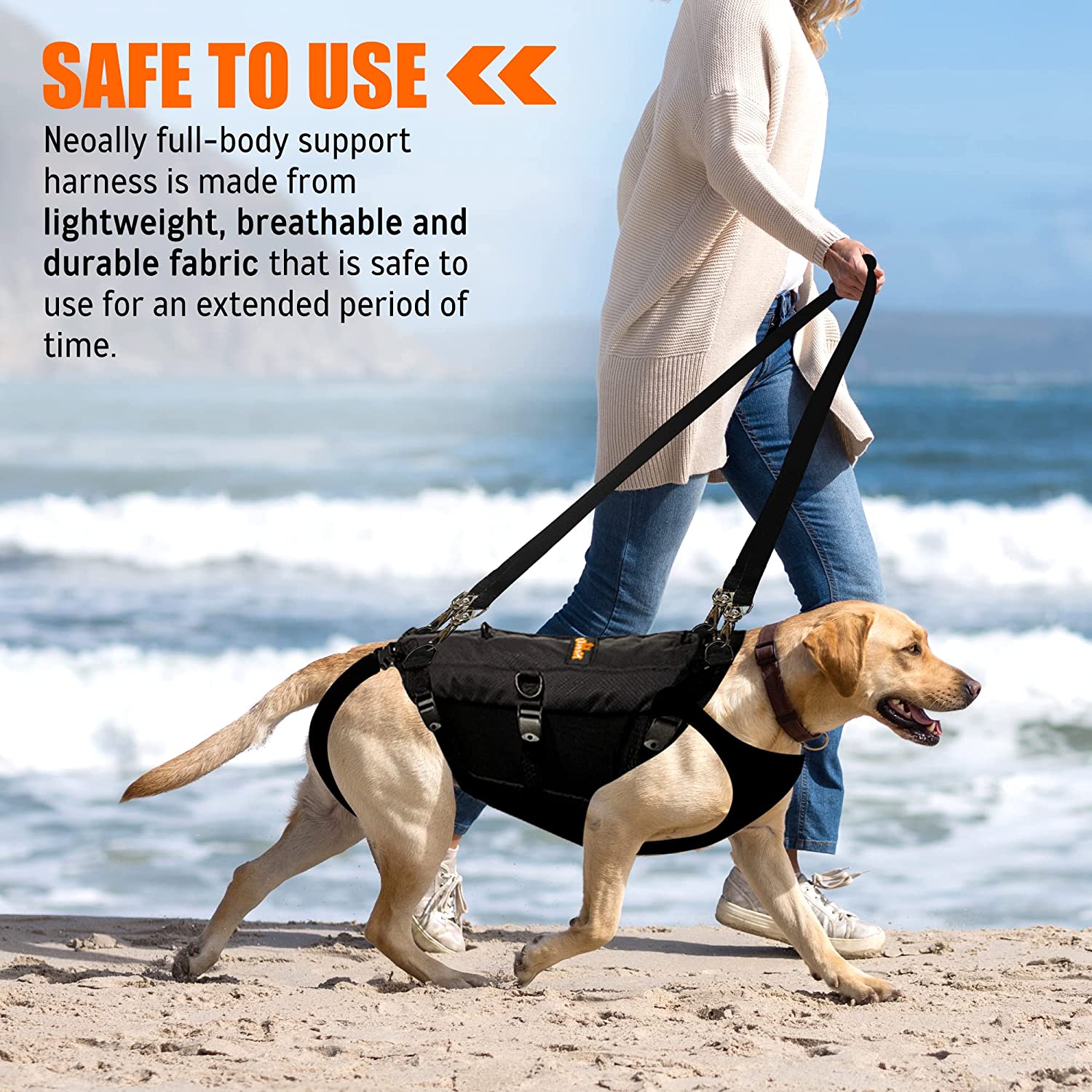 NeoAlly 5-in-1 Sturdy Dog Lift Harness Full Body Support - Image 7