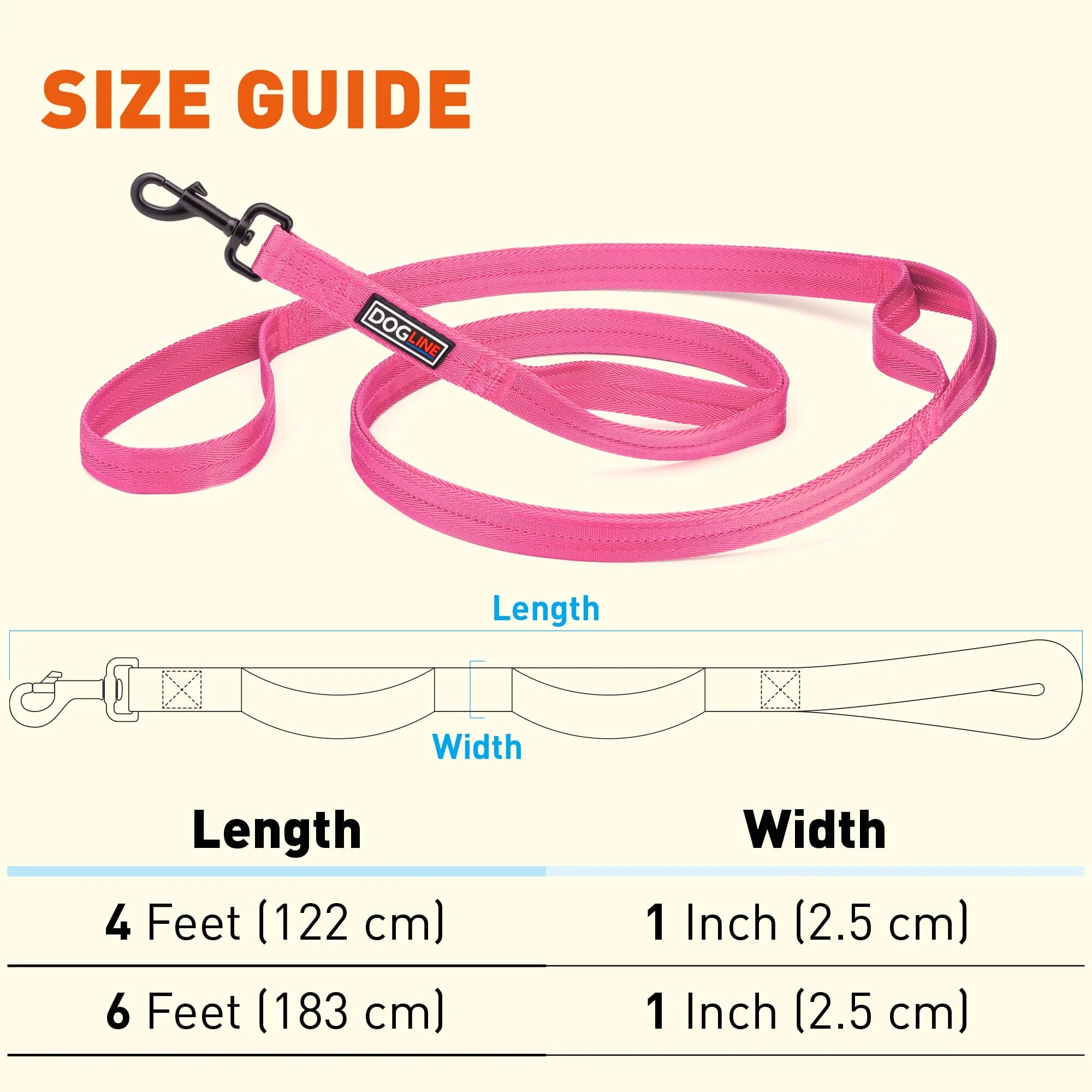 Nylon Multi-Handle Flat Dog Leash - Image 4