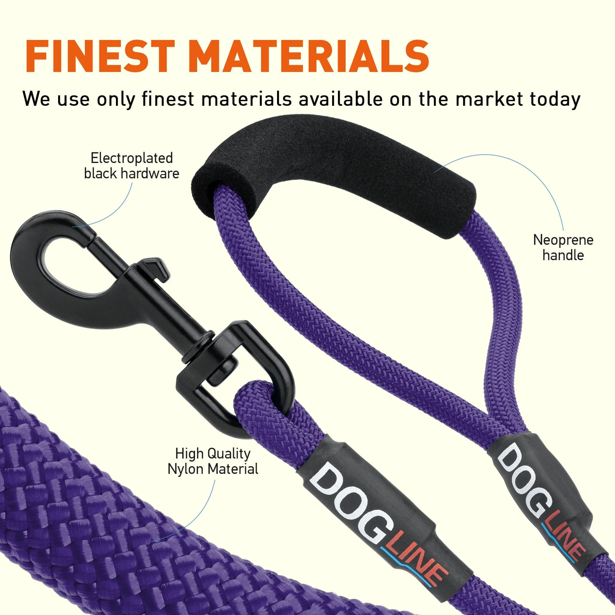 Nylon Round Dog Lead - Image 6