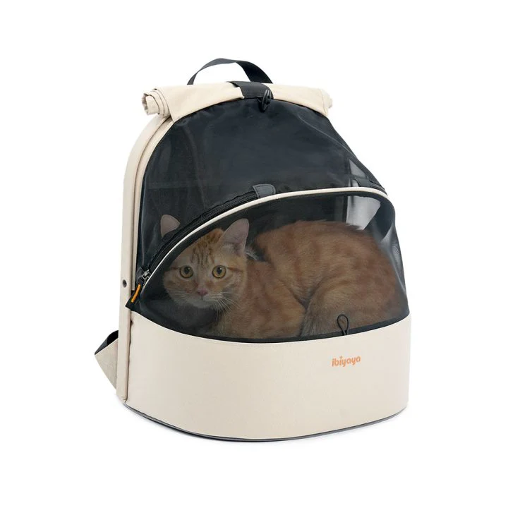 Ibiyaya Panorama Zipper-Free Small Pet Travel Carrier, Cat-Dog Chest Carrier, Airline-Approved Pet Backpack - Image 15