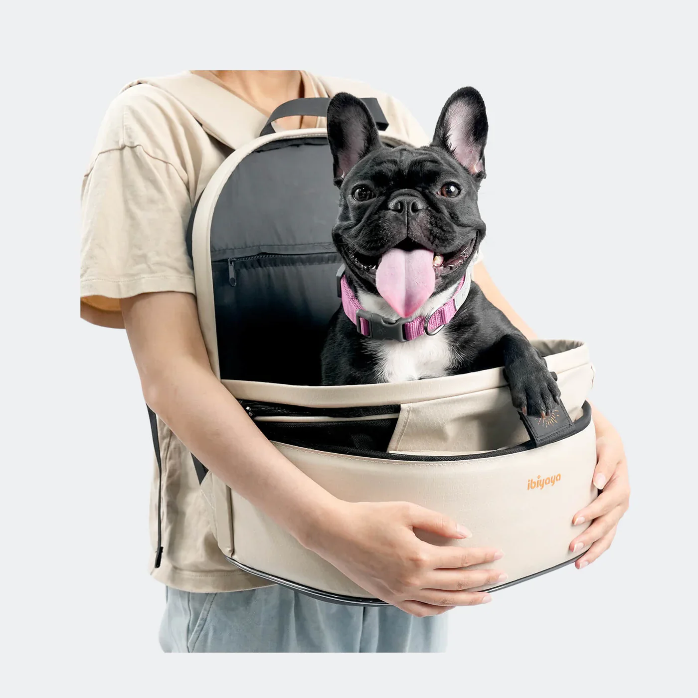 Ibiyaya Panorama Zipper-Free Small Pet Travel Carrier, Cat-Dog Chest Carrier, Airline-Approved Pet Backpack - Image 21