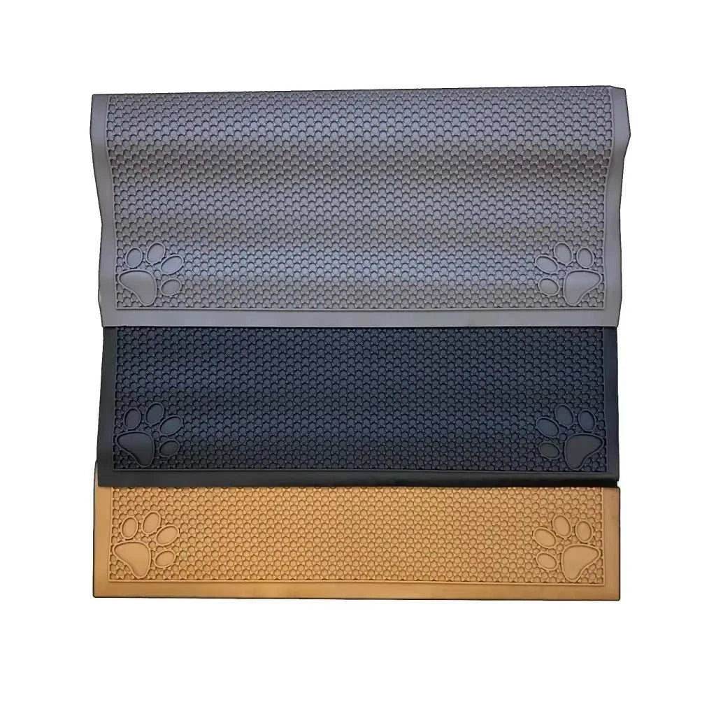 Pet Feeding Cat Litter Catcher Non-Slip Mat Waterproof Large 23"L x 36"W Slate Grey - Image 7
