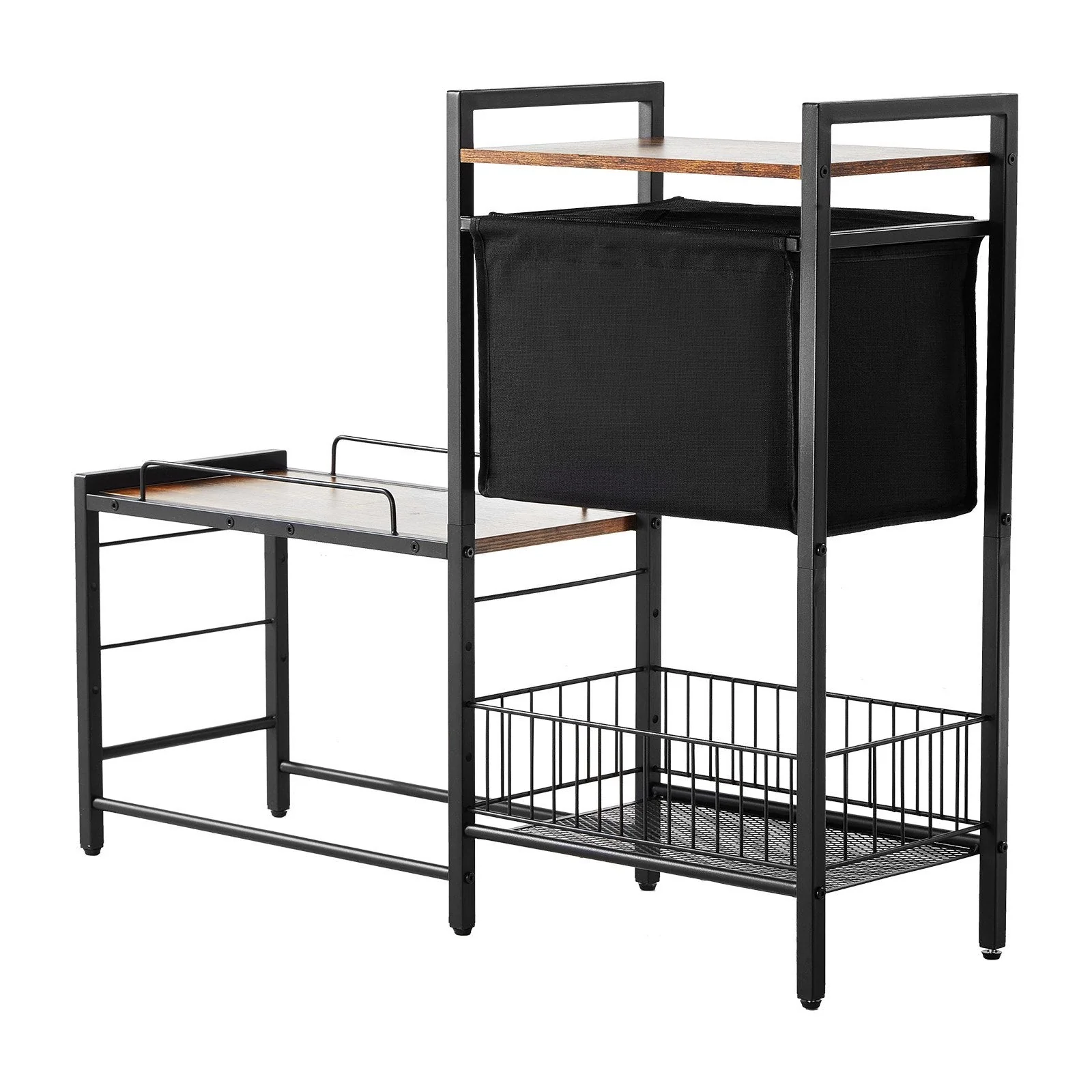 Pet Feeding Station with Storage for Dog Food and Toy Organizer - Raised Dog Bowls - Image 7