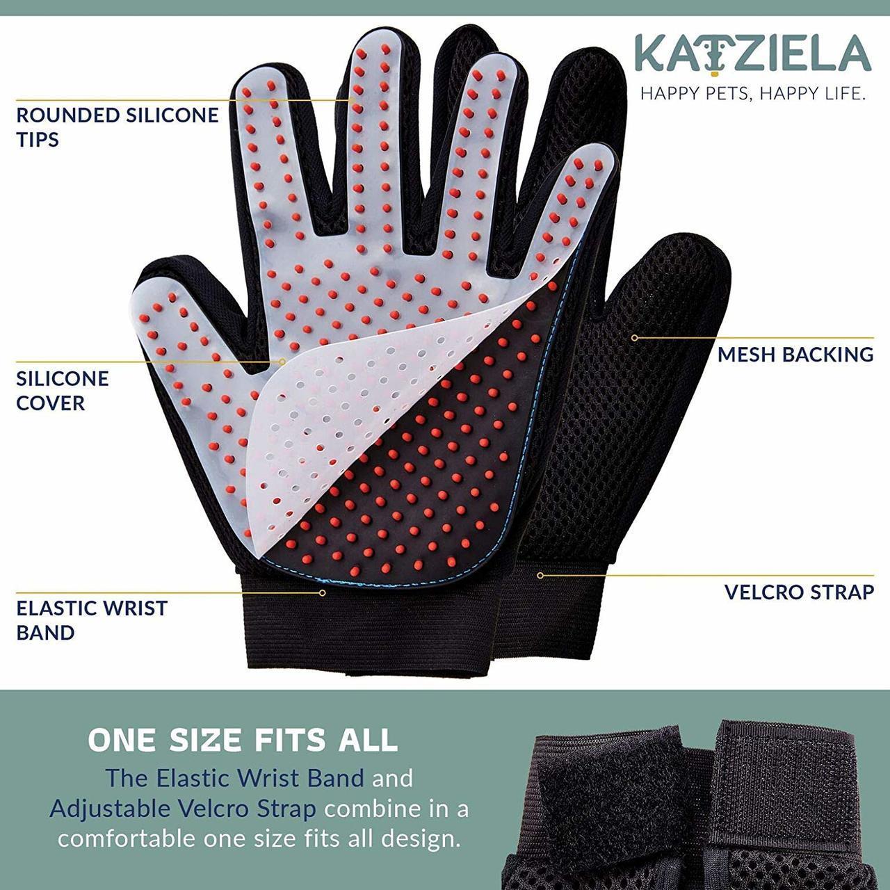 Katziela Pet Grooming Gloves - Image 5