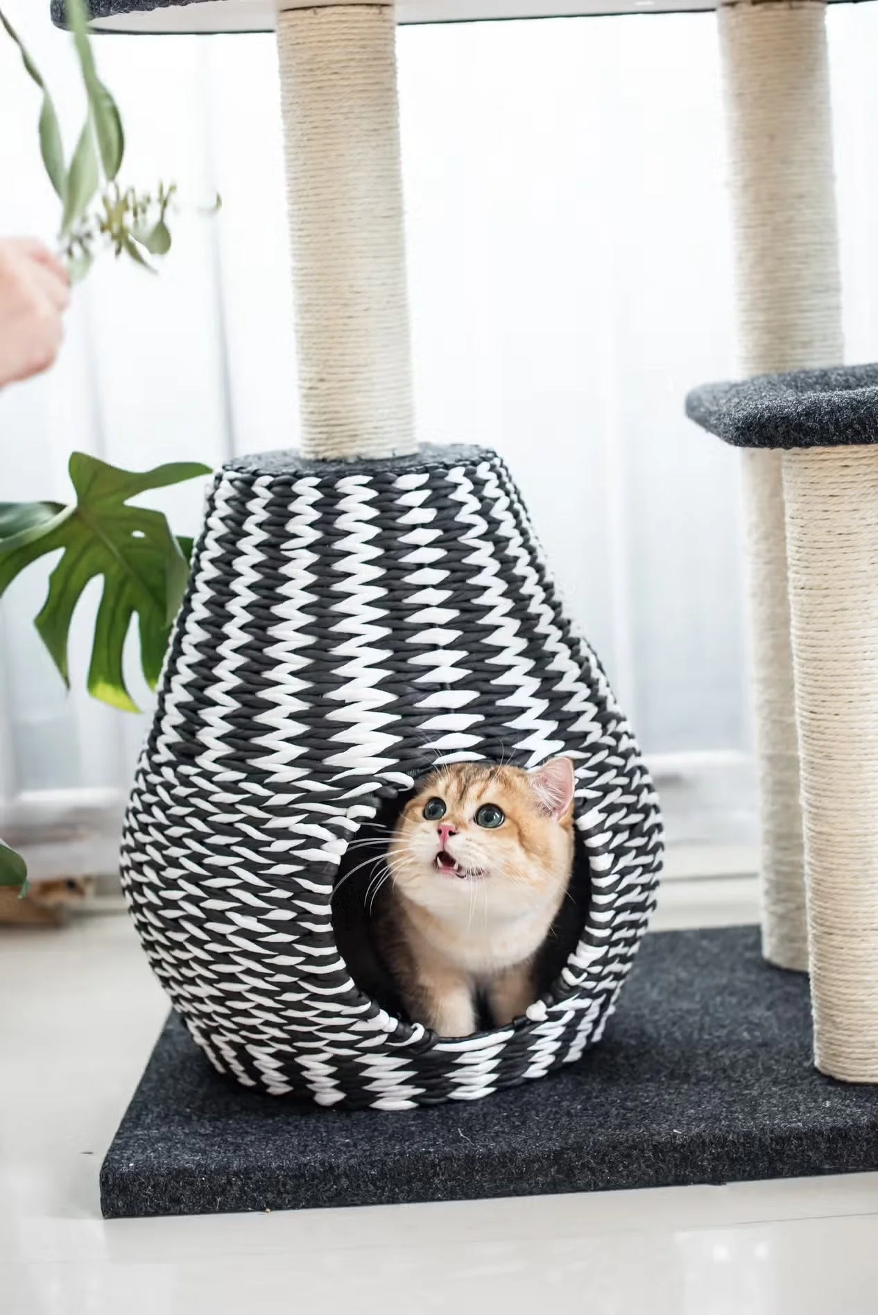 PetPals Ace - Natural, Sustainable Handwoven Cat Tree - Image 4