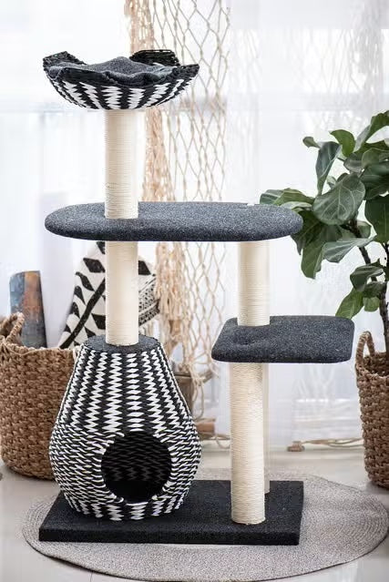 PetPals Ace - Natural, Sustainable Handwoven Cat Tree - Image 5